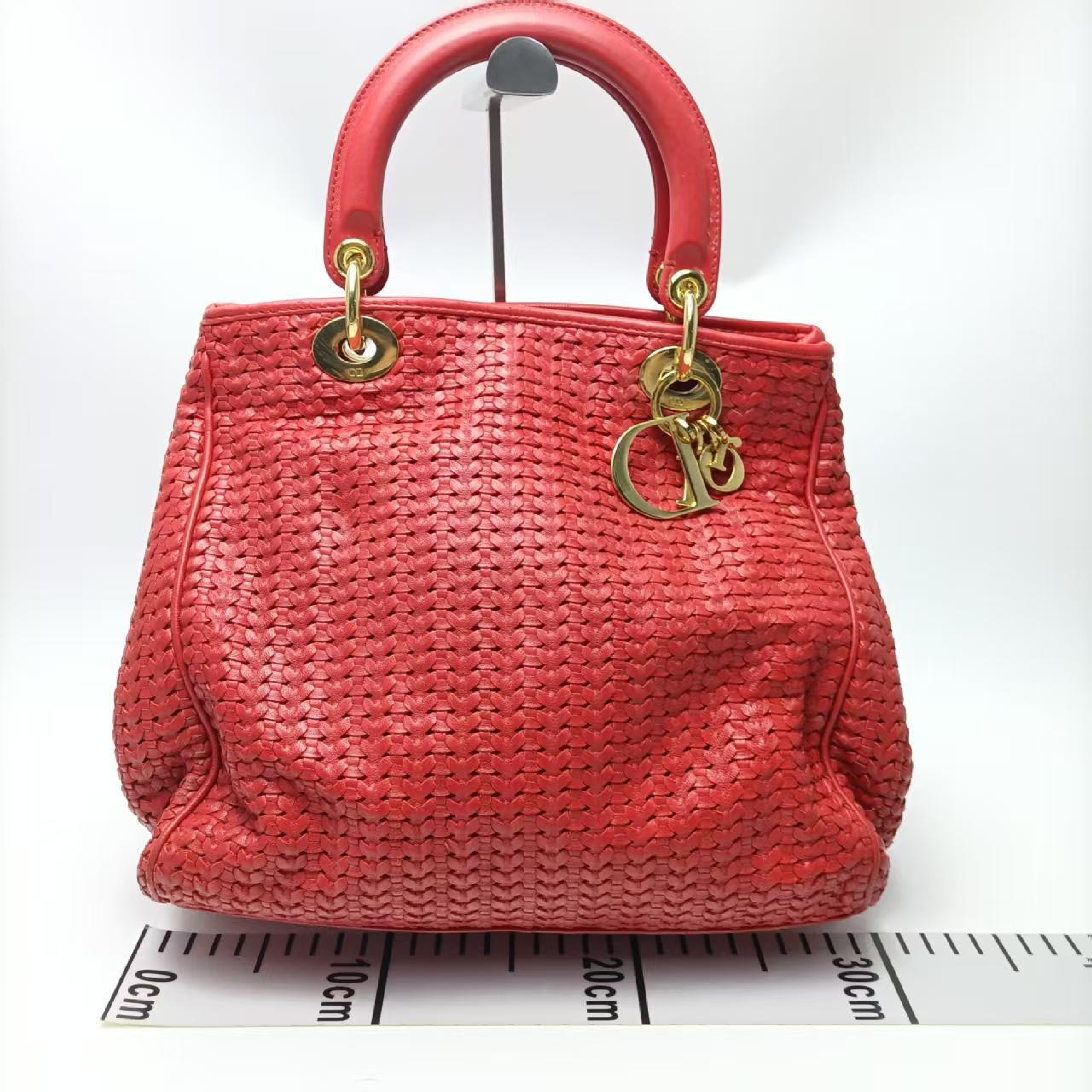 other line sheepskin handbag