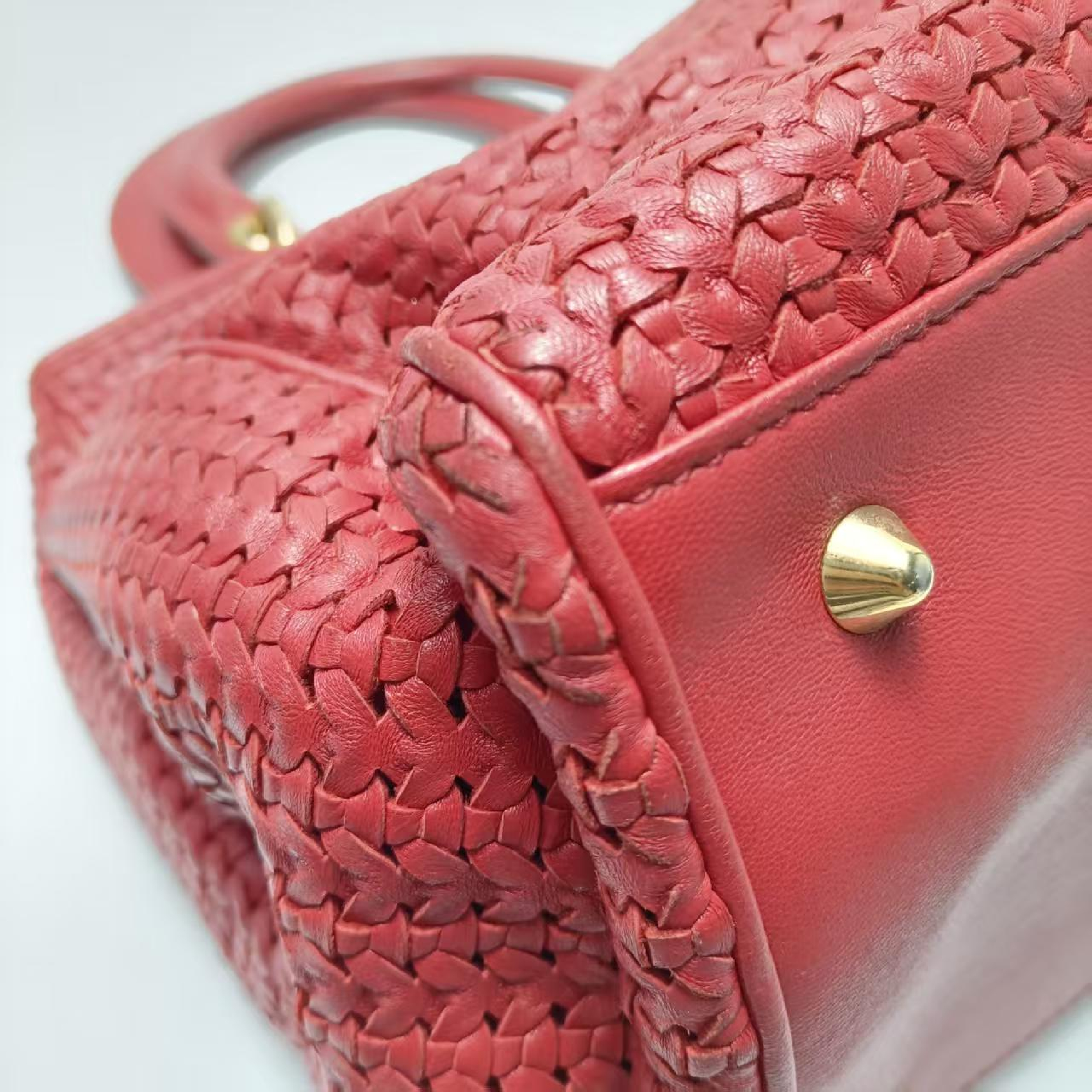 other line sheepskin handbag — view 8