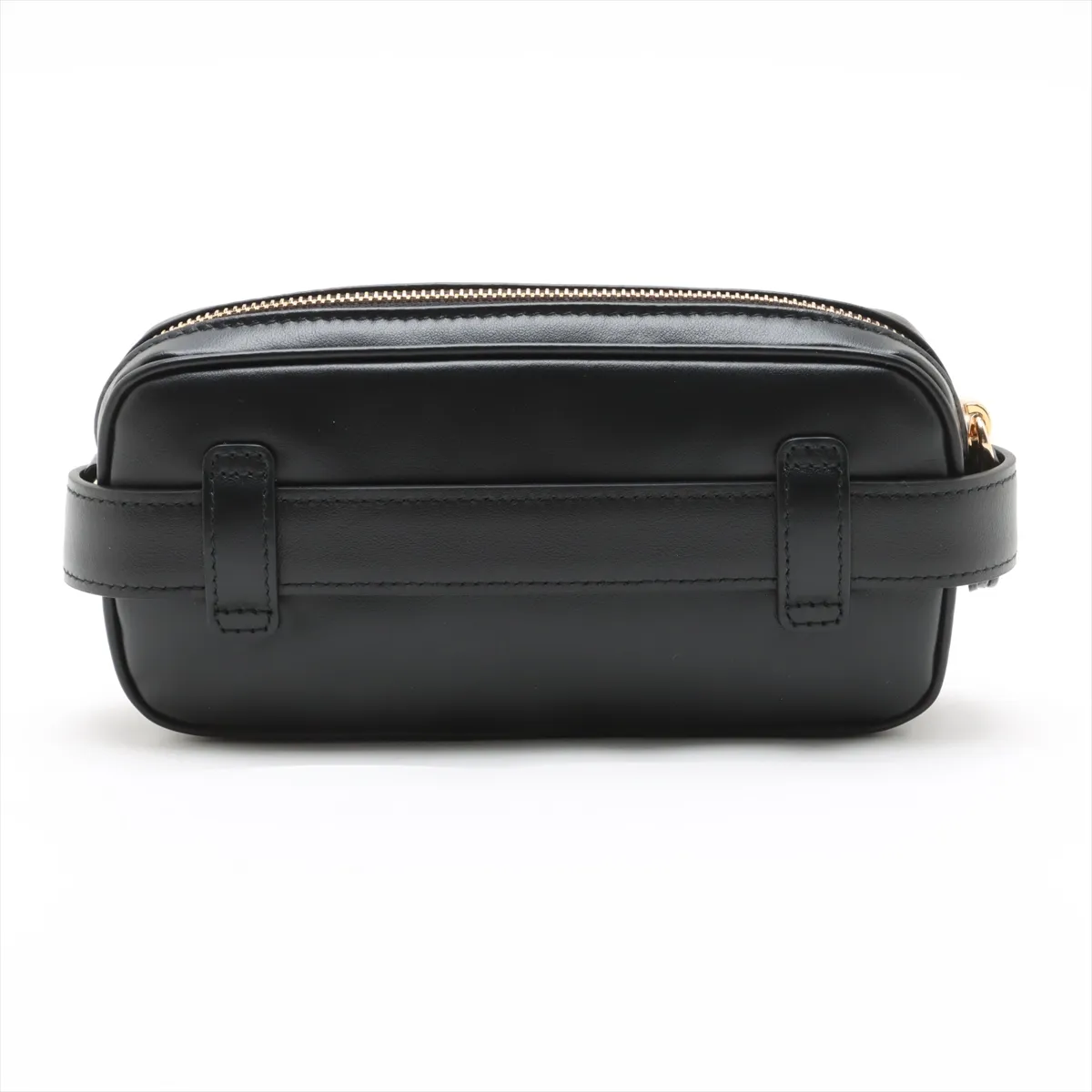 leather body bag black — view 2