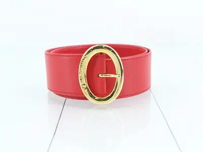 belt, gold hardware, size 65.