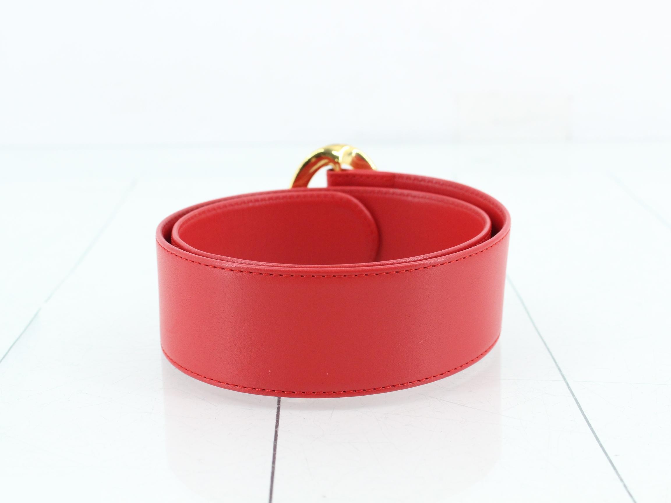 belt, gold hardware, size 65. — view 2