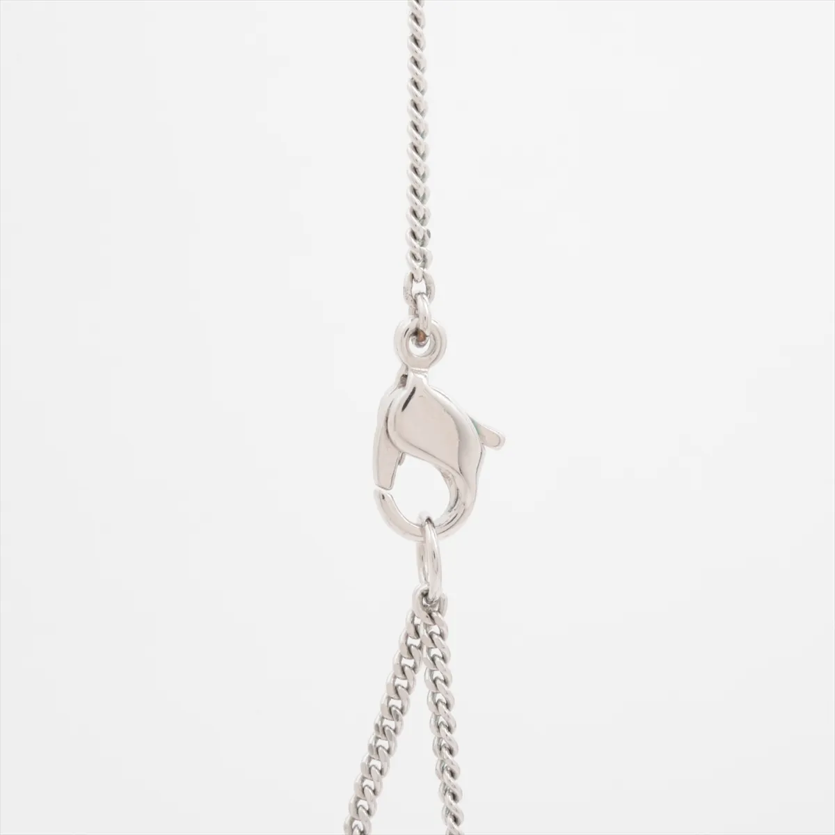 necklace, metal, silver, — view 3