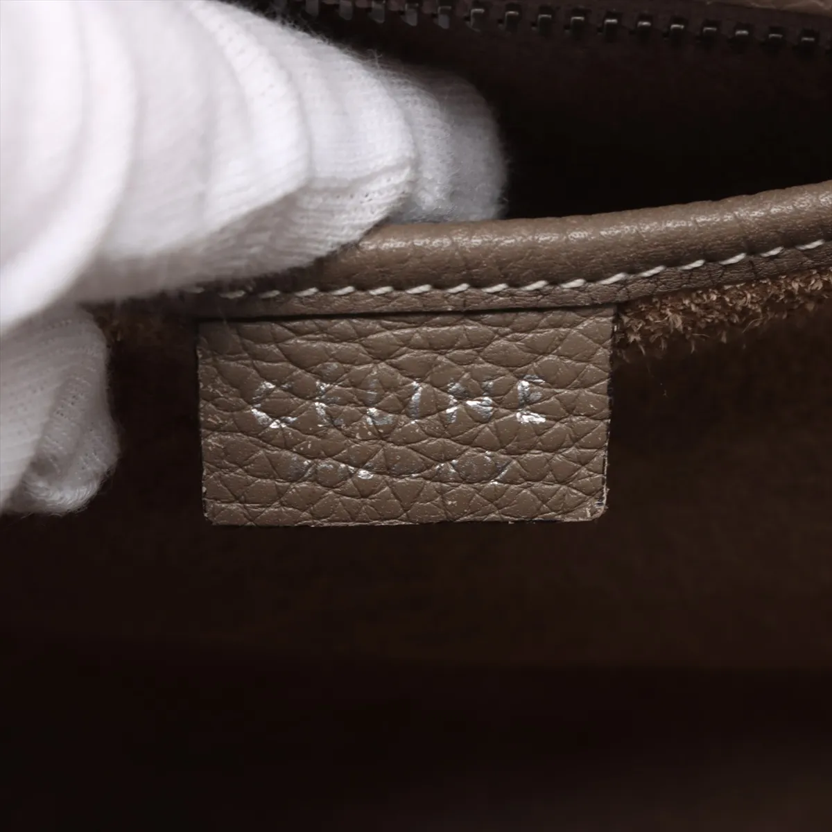 Luggage Nano Shopper Leather 2WAY Handbag Greige — view 11
