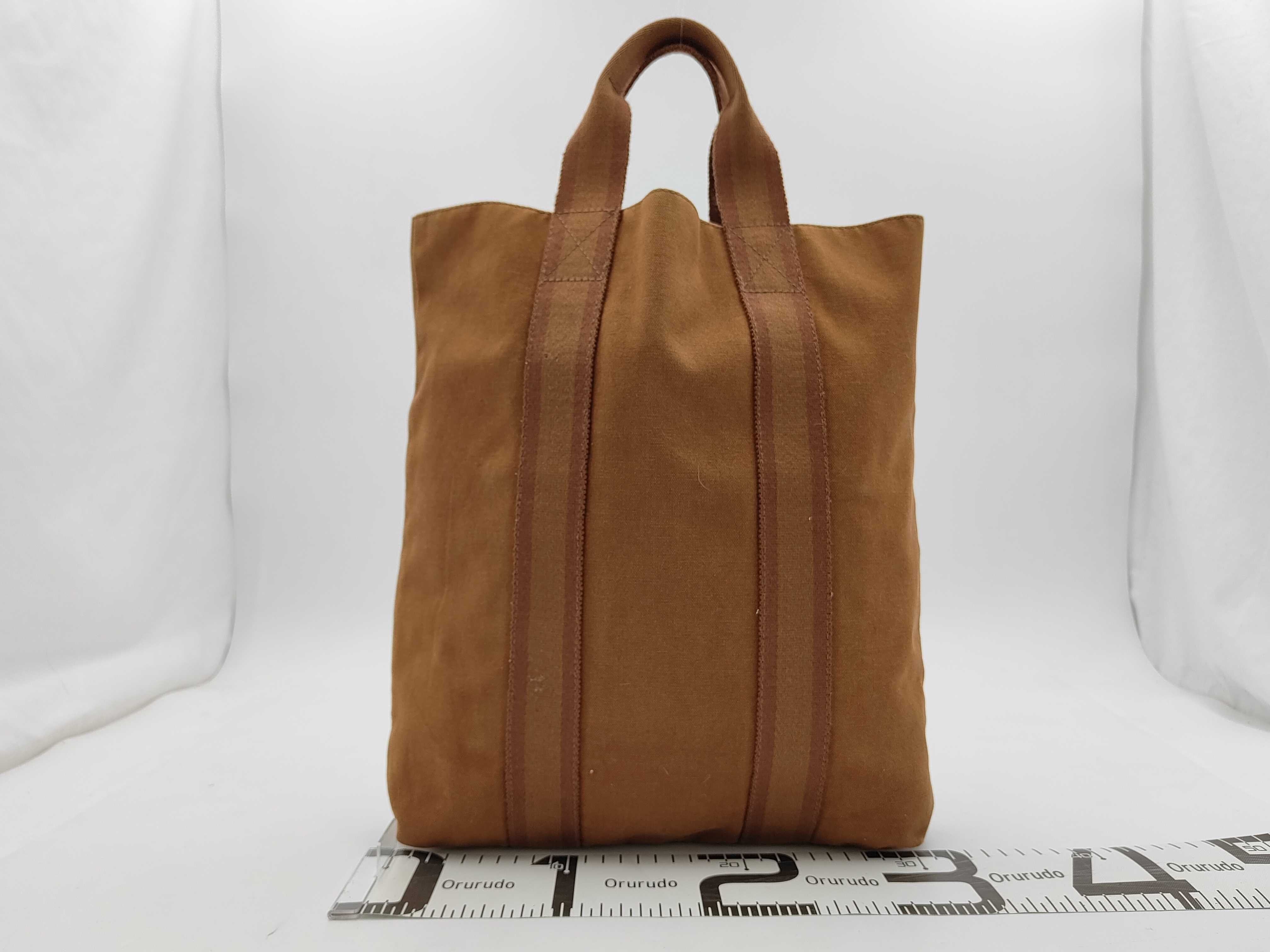 Fourre-Tout Cabas Half Leather Camel Handbag — view 2