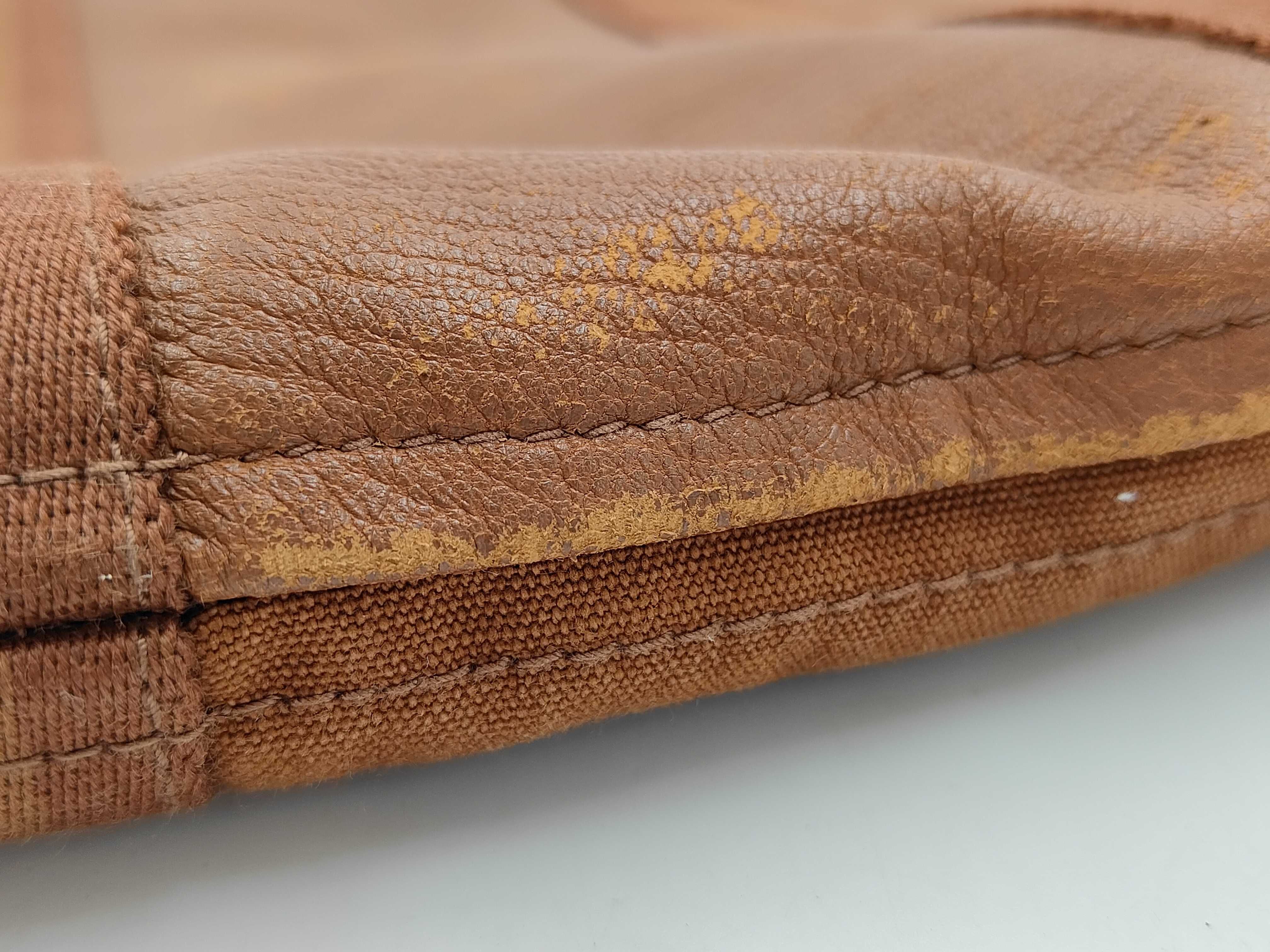 Fourre-Tout Cabas Half Leather Camel Handbag — view 12