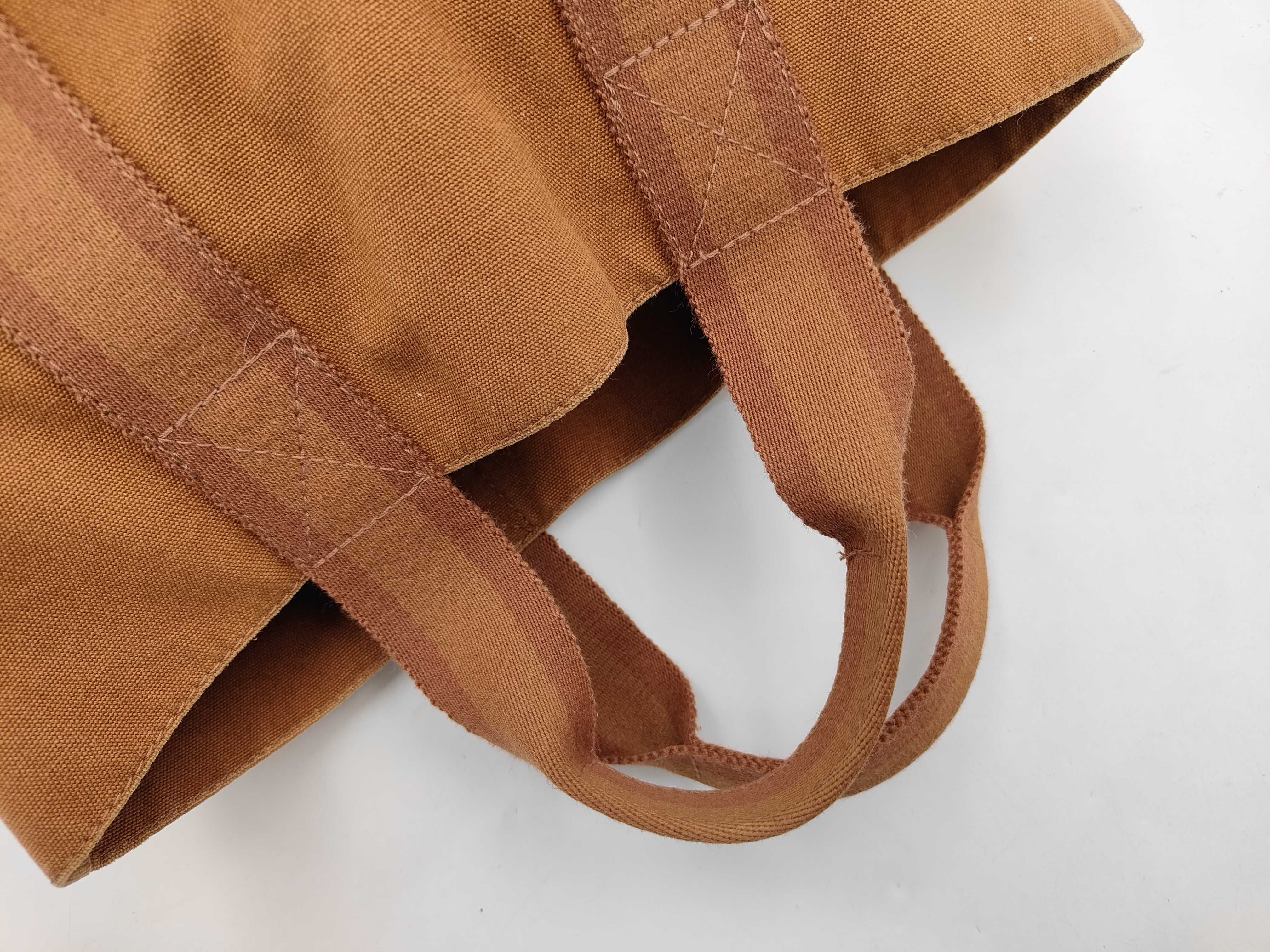 Fourre-Tout Cabas Half Leather Camel Handbag — view 3