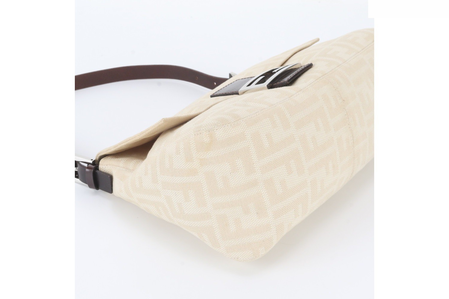ZUCCA Canvas Mamma Bucket Baguette Shoulder Bag with FF Hardware — view 4