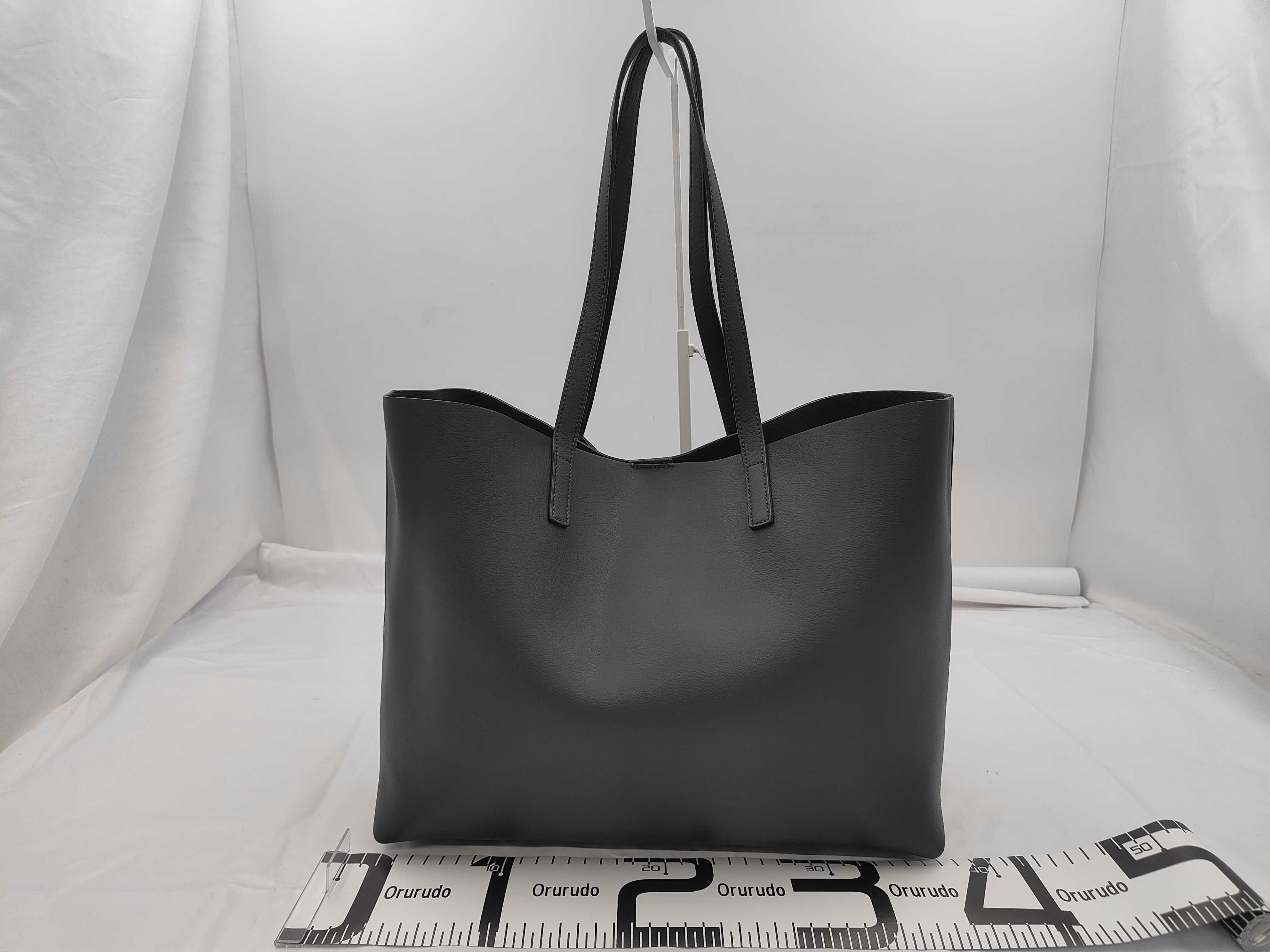 Cabas Shopping Tote Bag, Gray — view 2