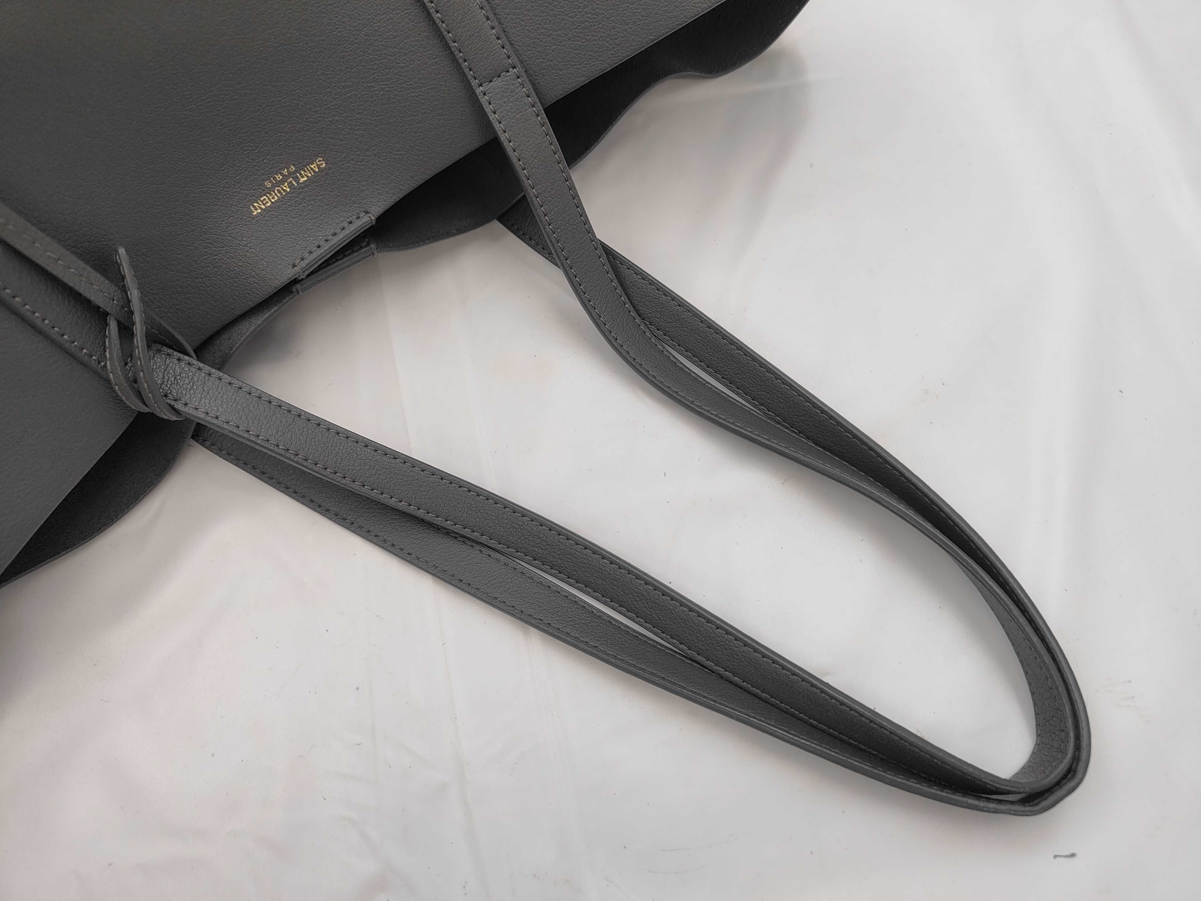 Cabas Shopping Tote Bag, Gray — view 3