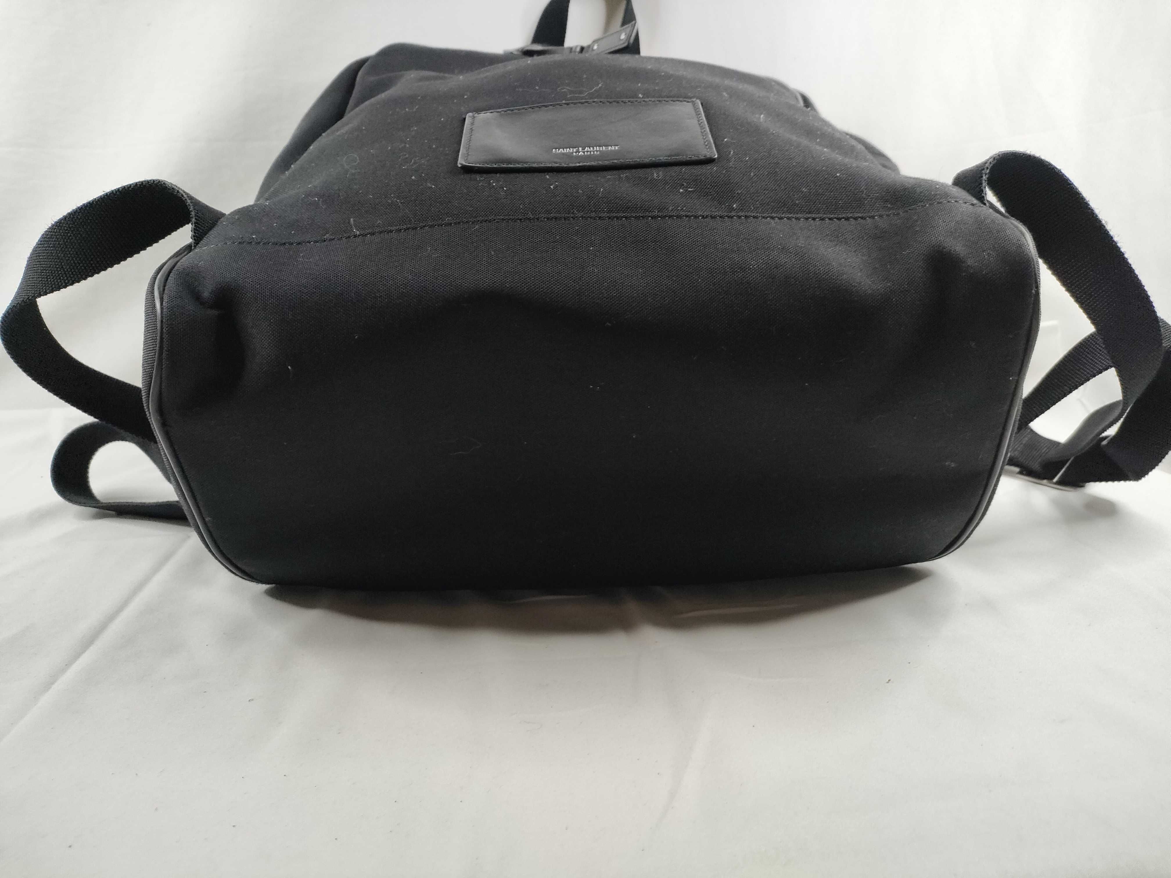City Canvas x Leather Backpack/Rucksack, Black, 534967 — view 4