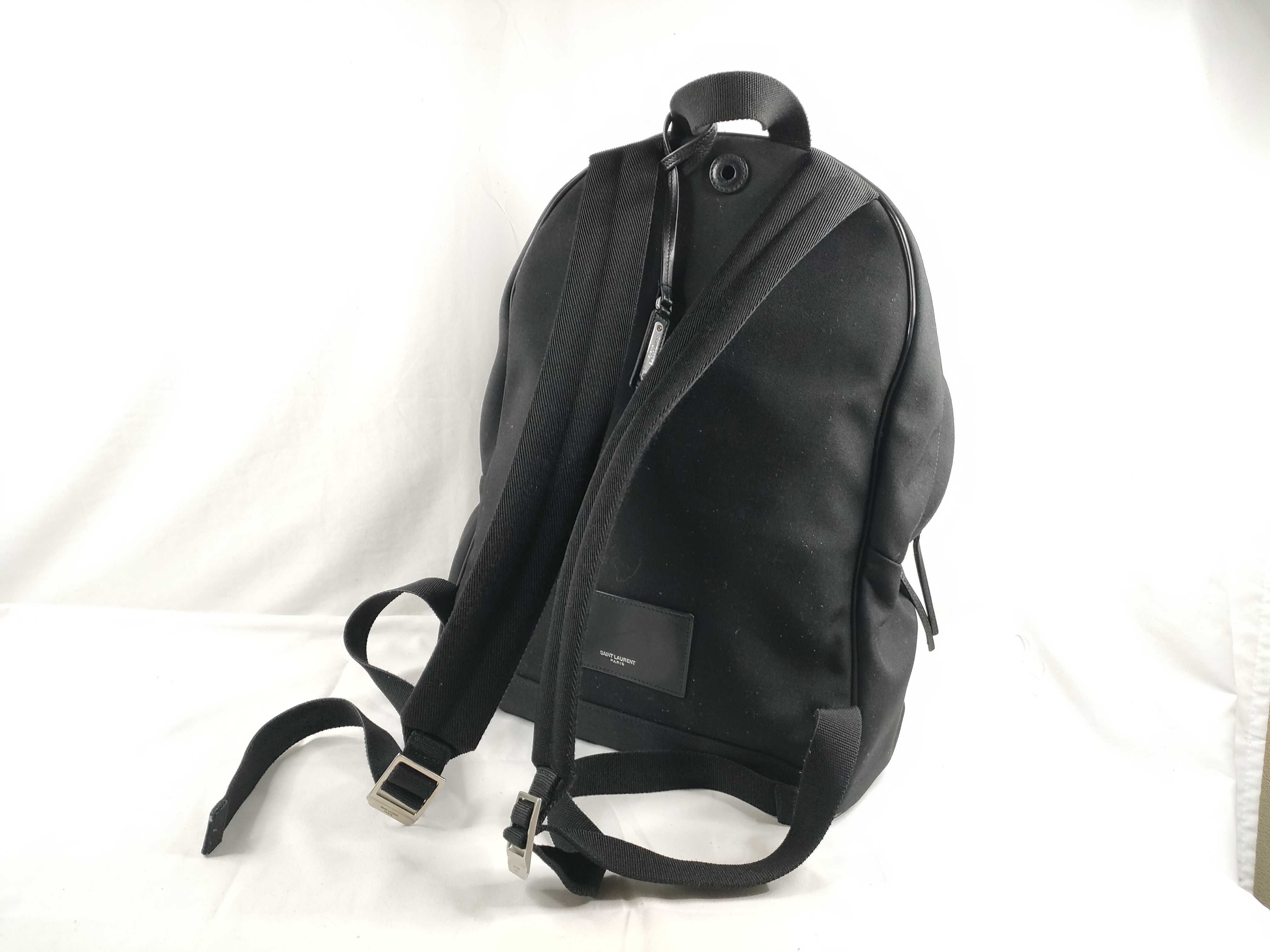 City Canvas x Leather Backpack/Rucksack, Black, 534967 — view 6