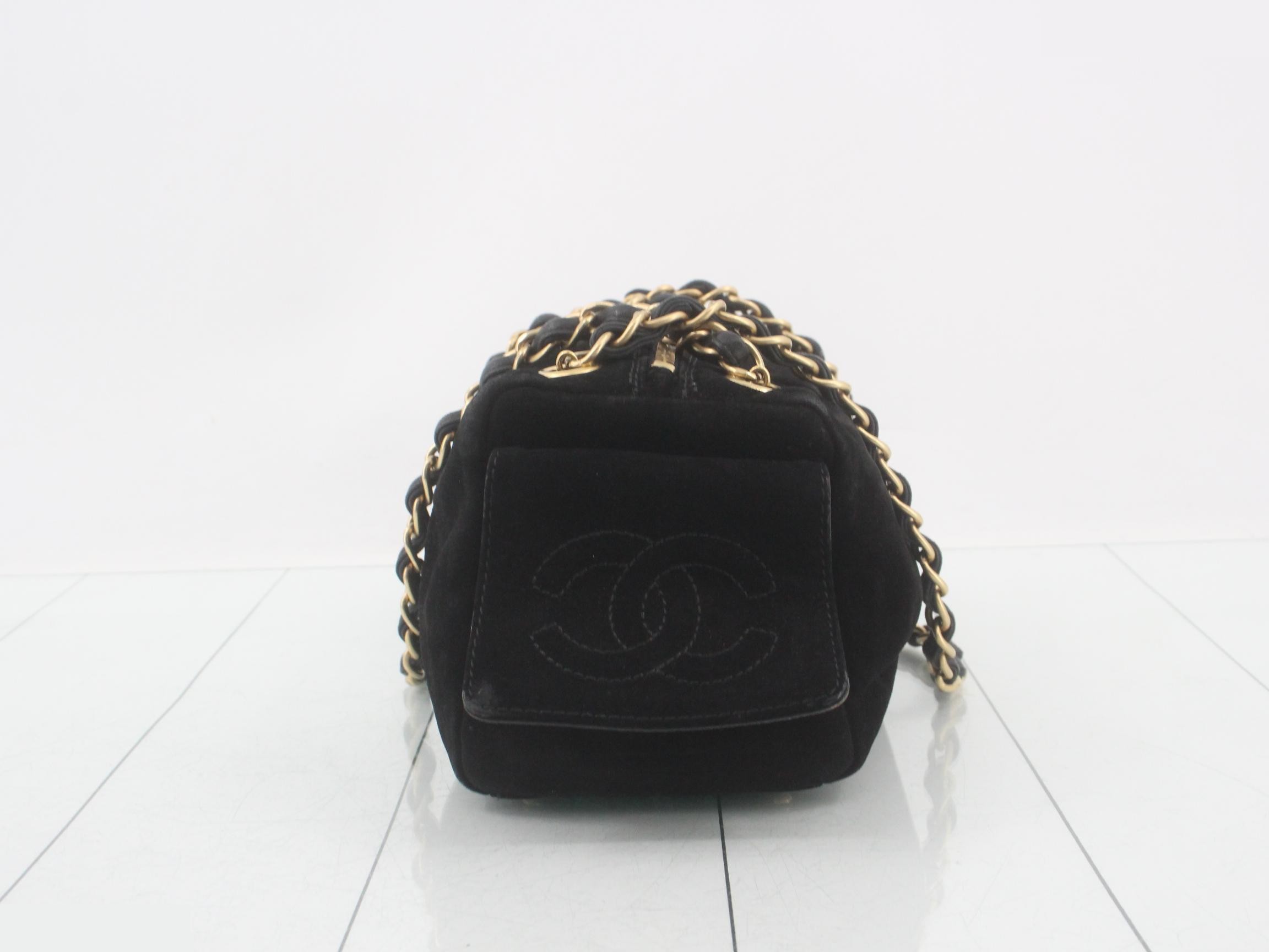 Suede Chain Shoulder Bag — view 3