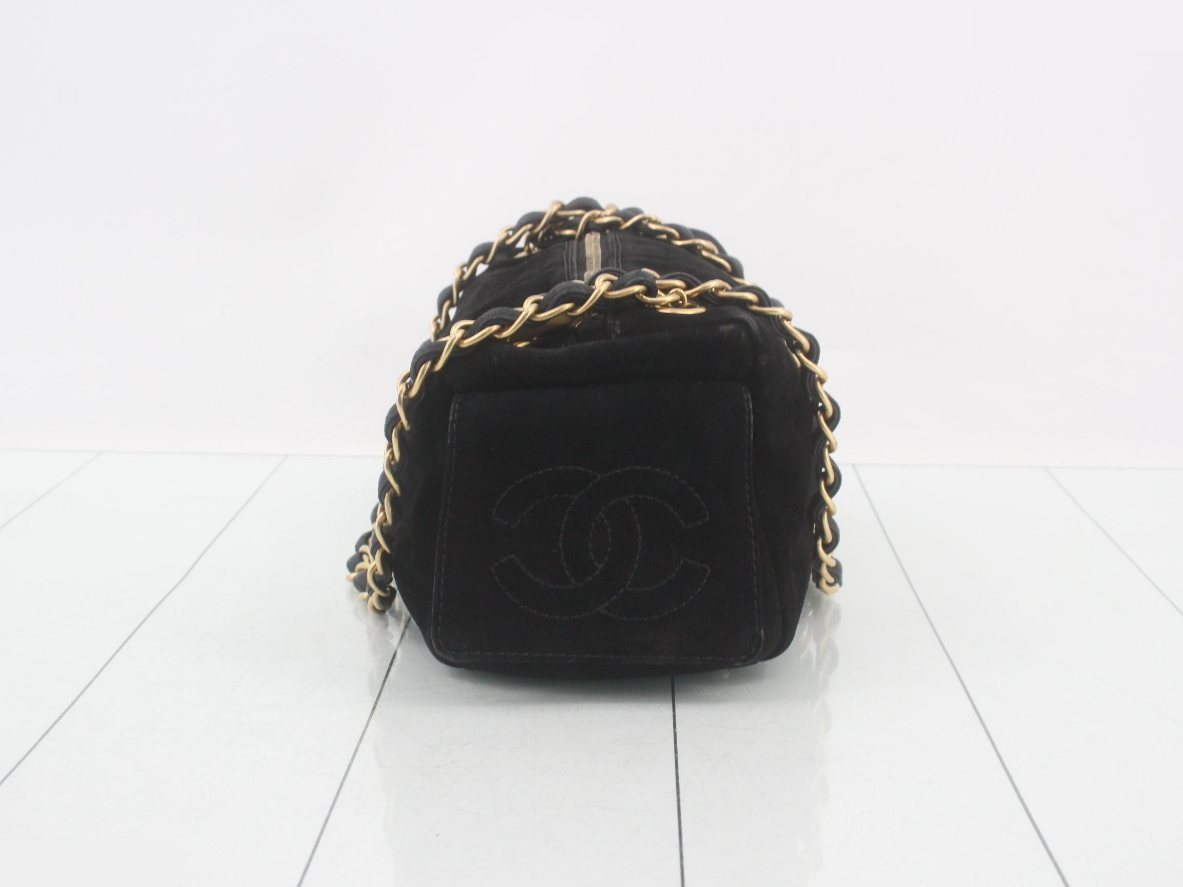 Suede Chain Shoulder Bag — view 4