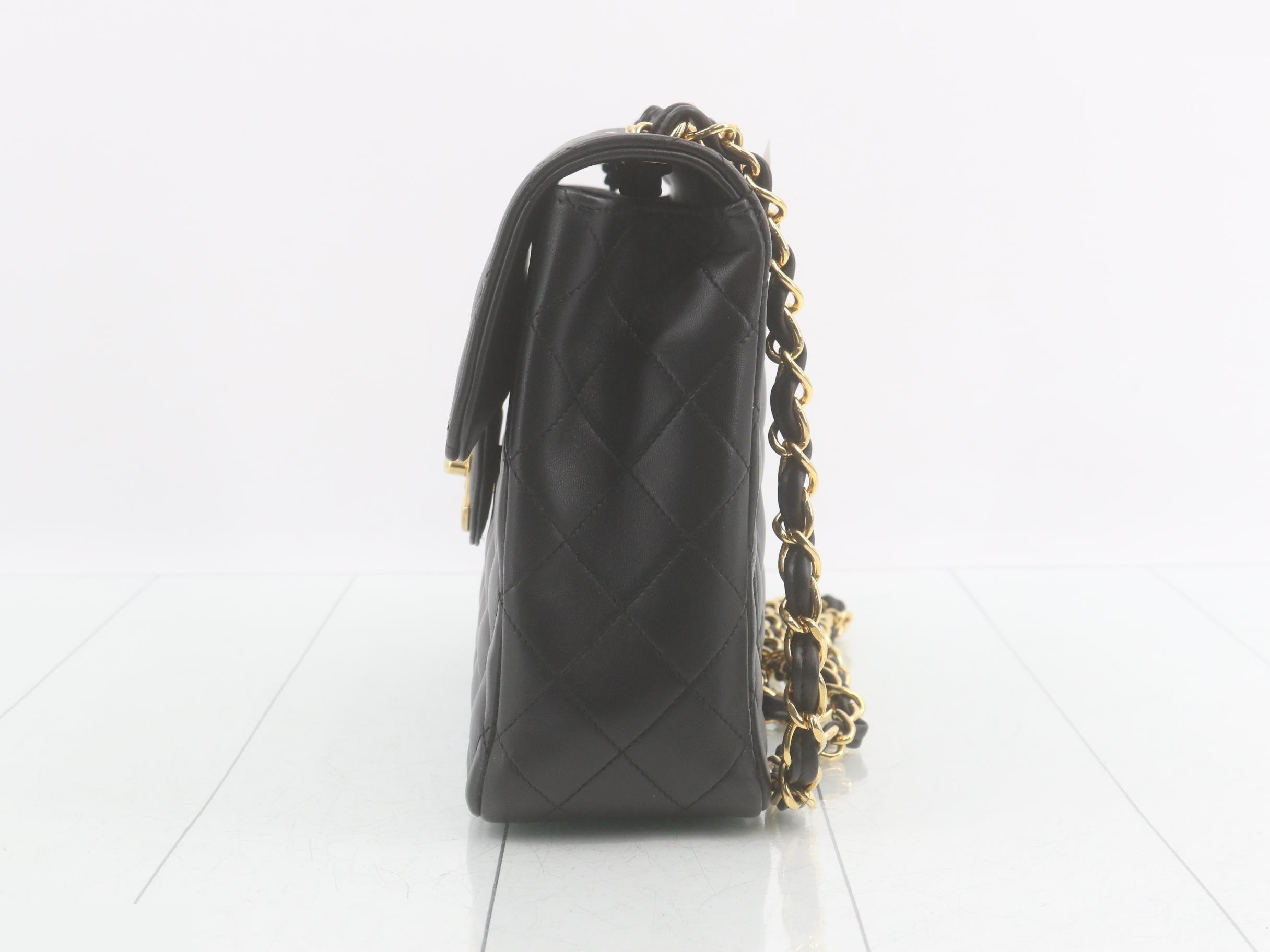 Matelassé Leather Turnlock Double Chain Shoulder Bag — view 3