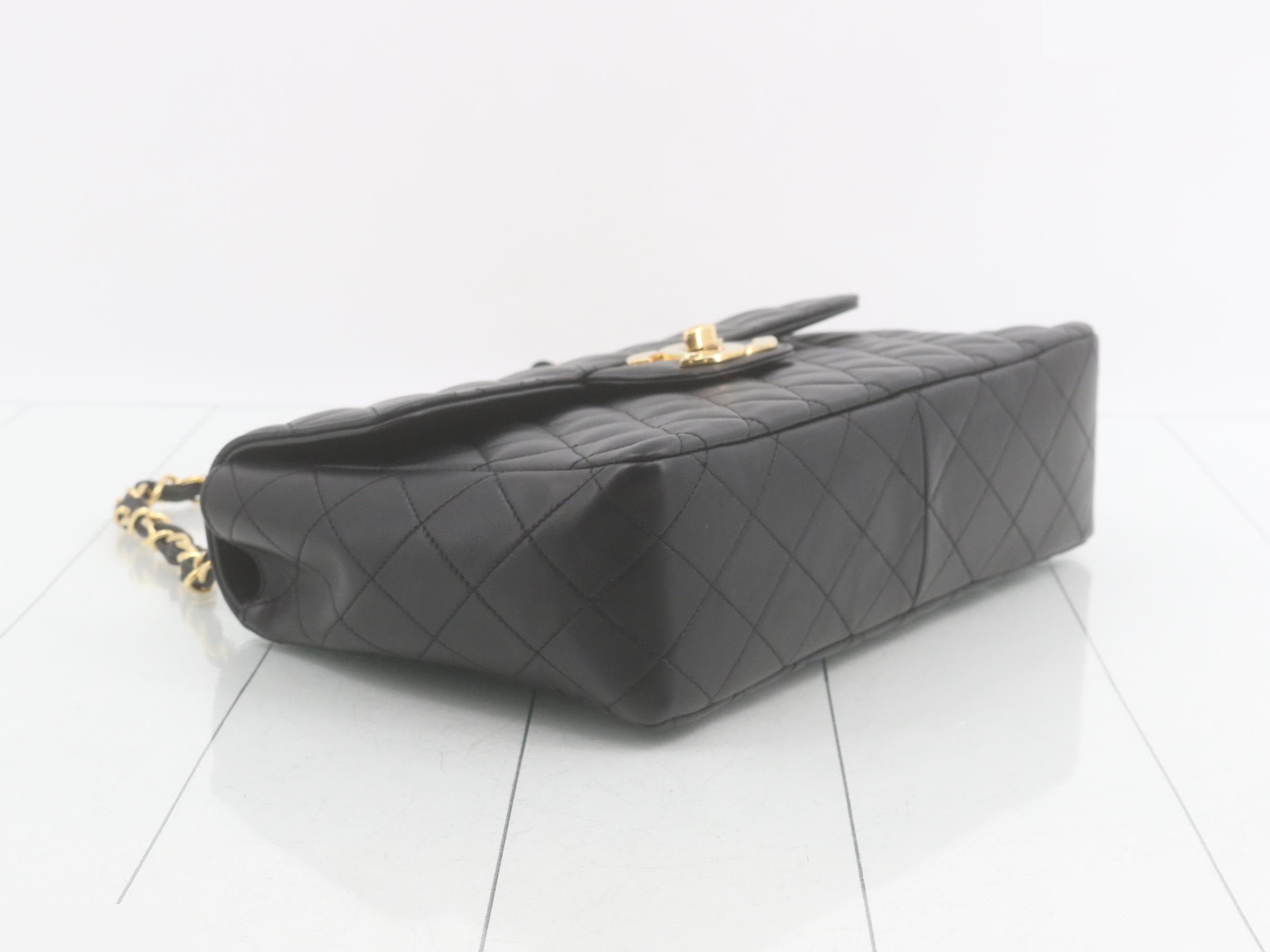 Matelassé Leather Turnlock Double Chain Shoulder Bag — view 5