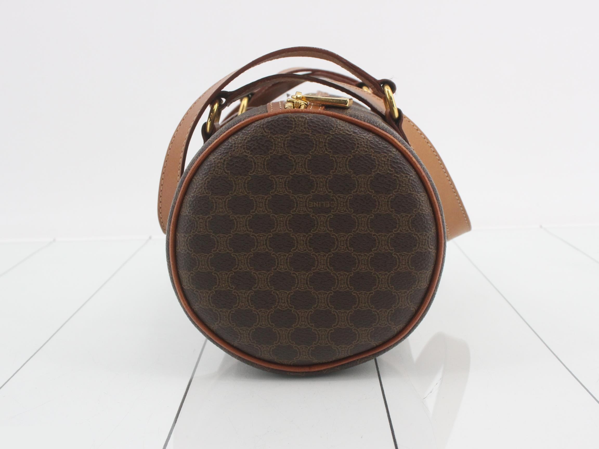 Macadam Logo Drum Bag, Brown — view 4