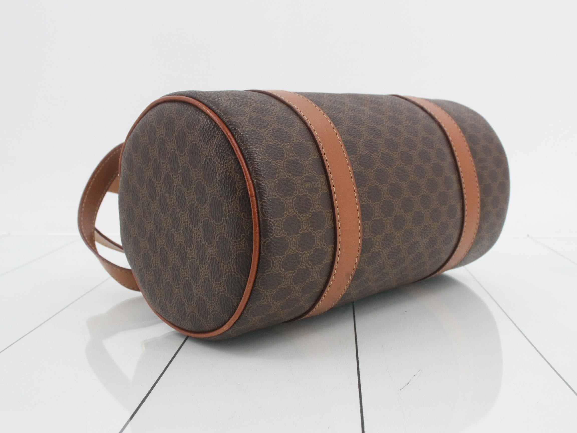 Macadam Logo Drum Bag, Brown — view 5