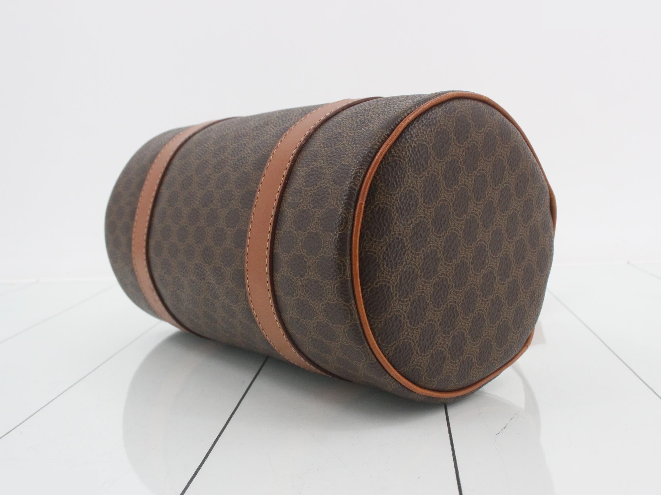 Macadam Logo Drum Bag, Brown — view 6