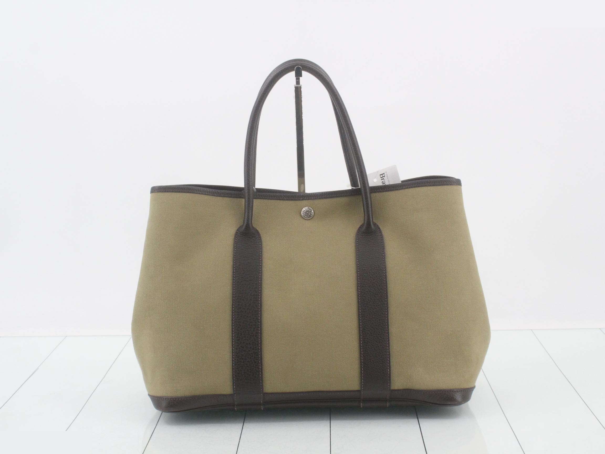 Garden Party PM Canvas/Leather Khaki — view 2