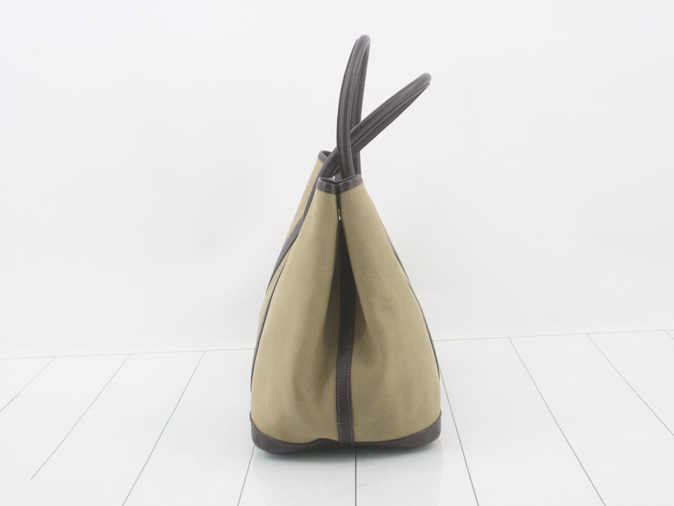 Garden Party PM Canvas/Leather Khaki — view 3