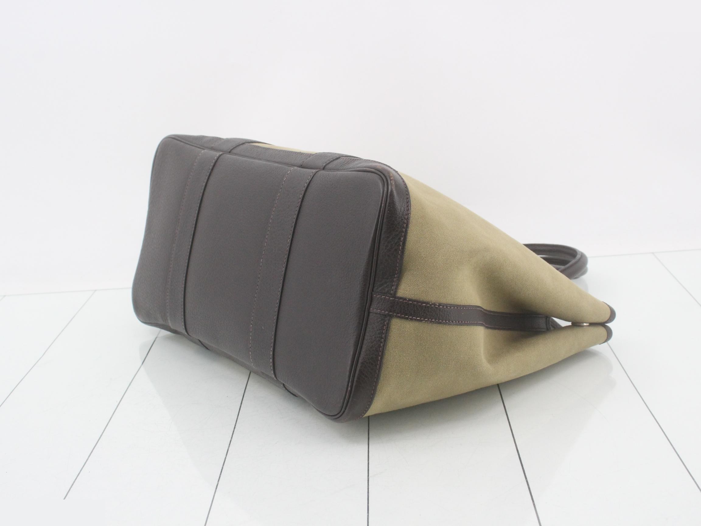Garden Party PM Canvas/Leather Khaki — view 6