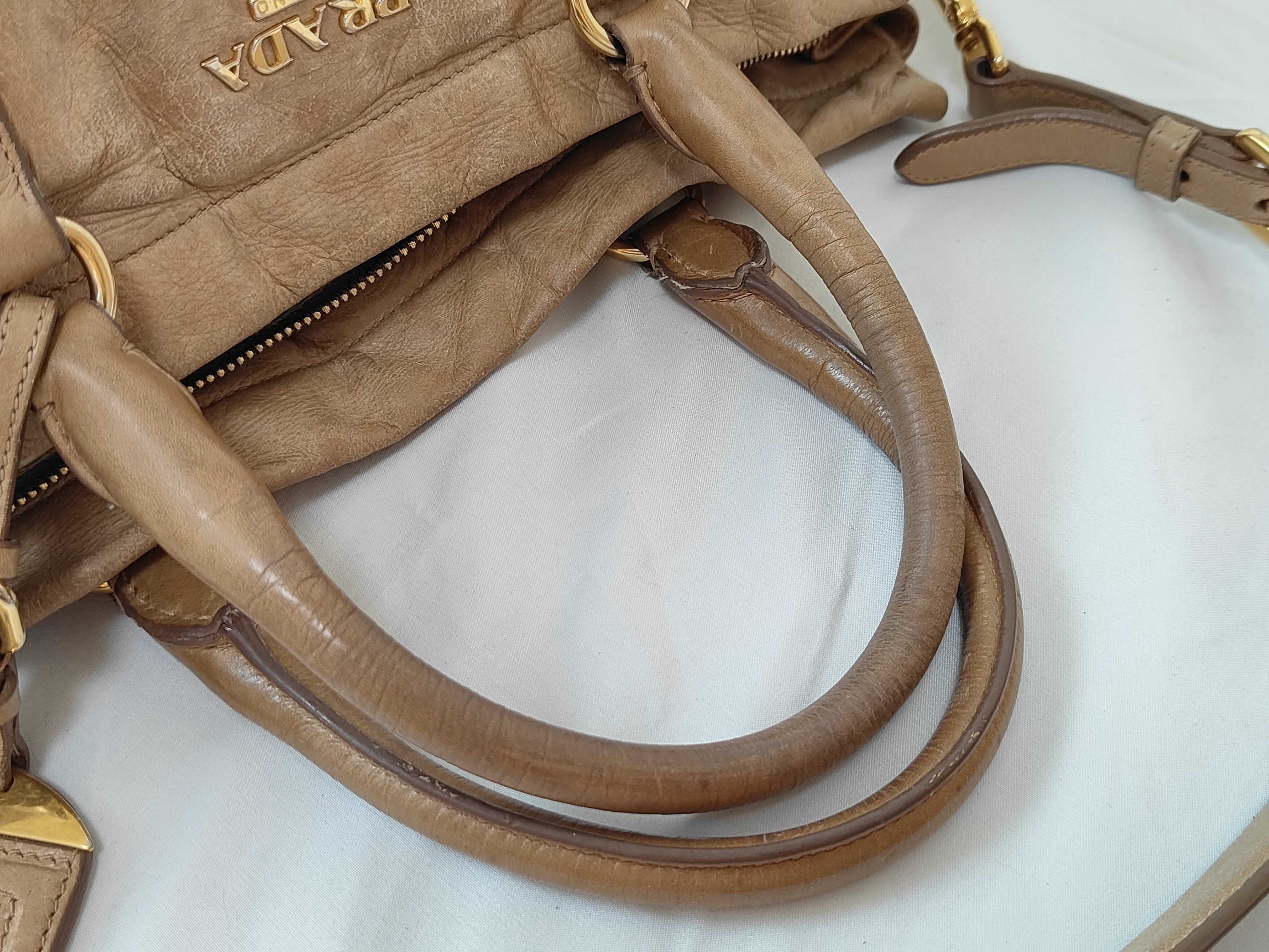 Vitello Daino Leather Tote Shoulder Bag (Handbag) — view 3