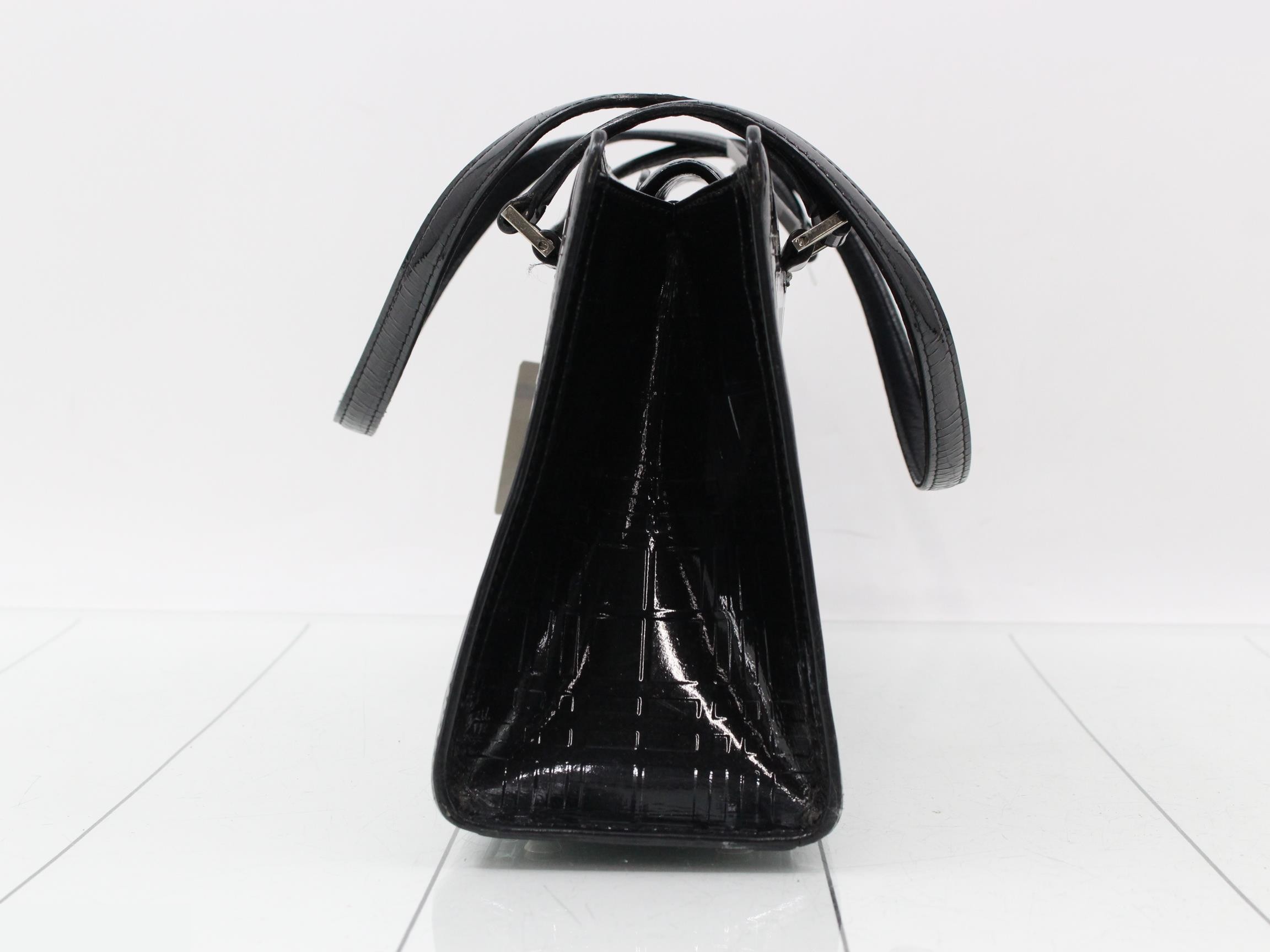 Shadow check embossed black — view 4