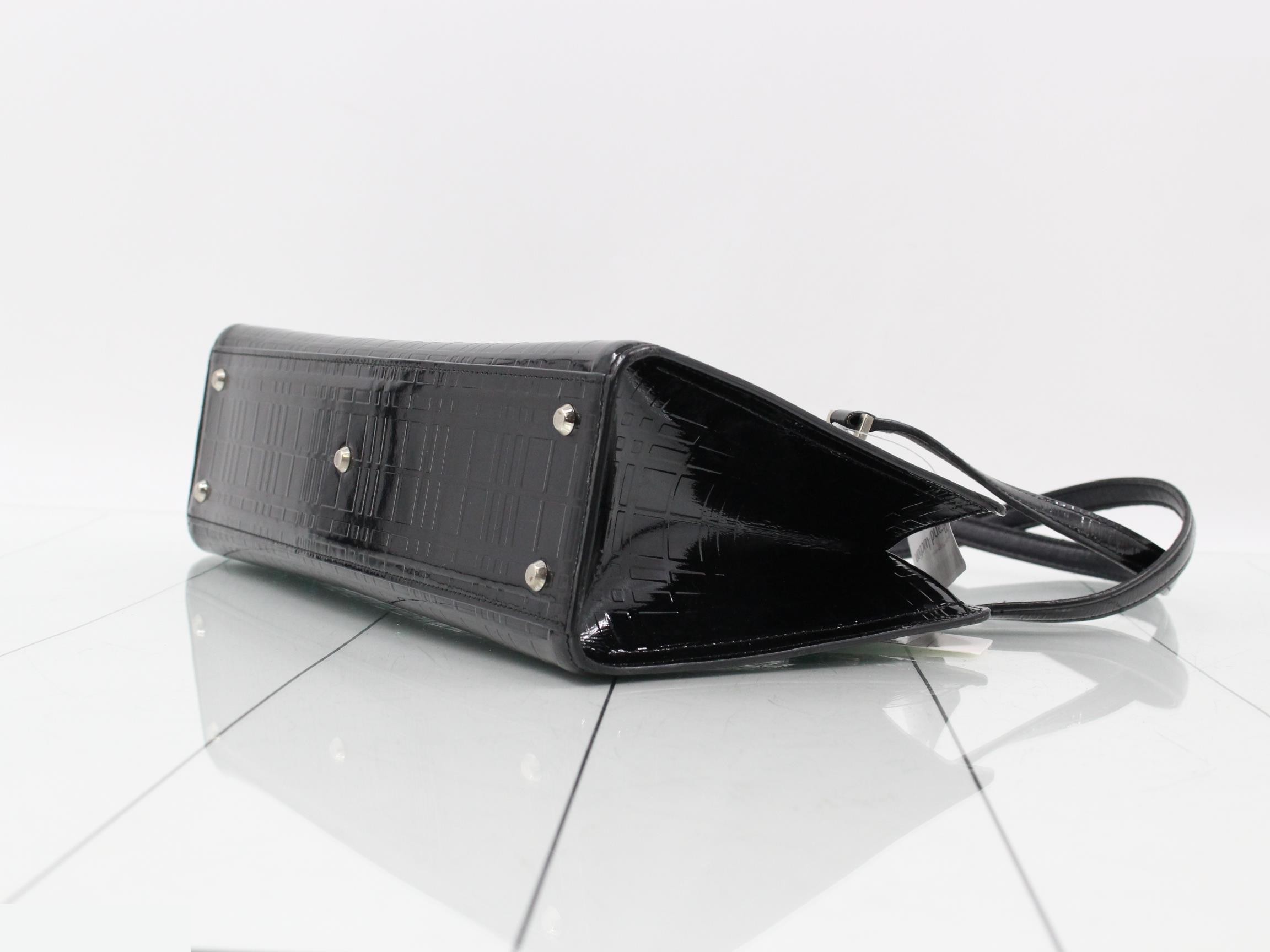 Shadow check embossed black — view 6