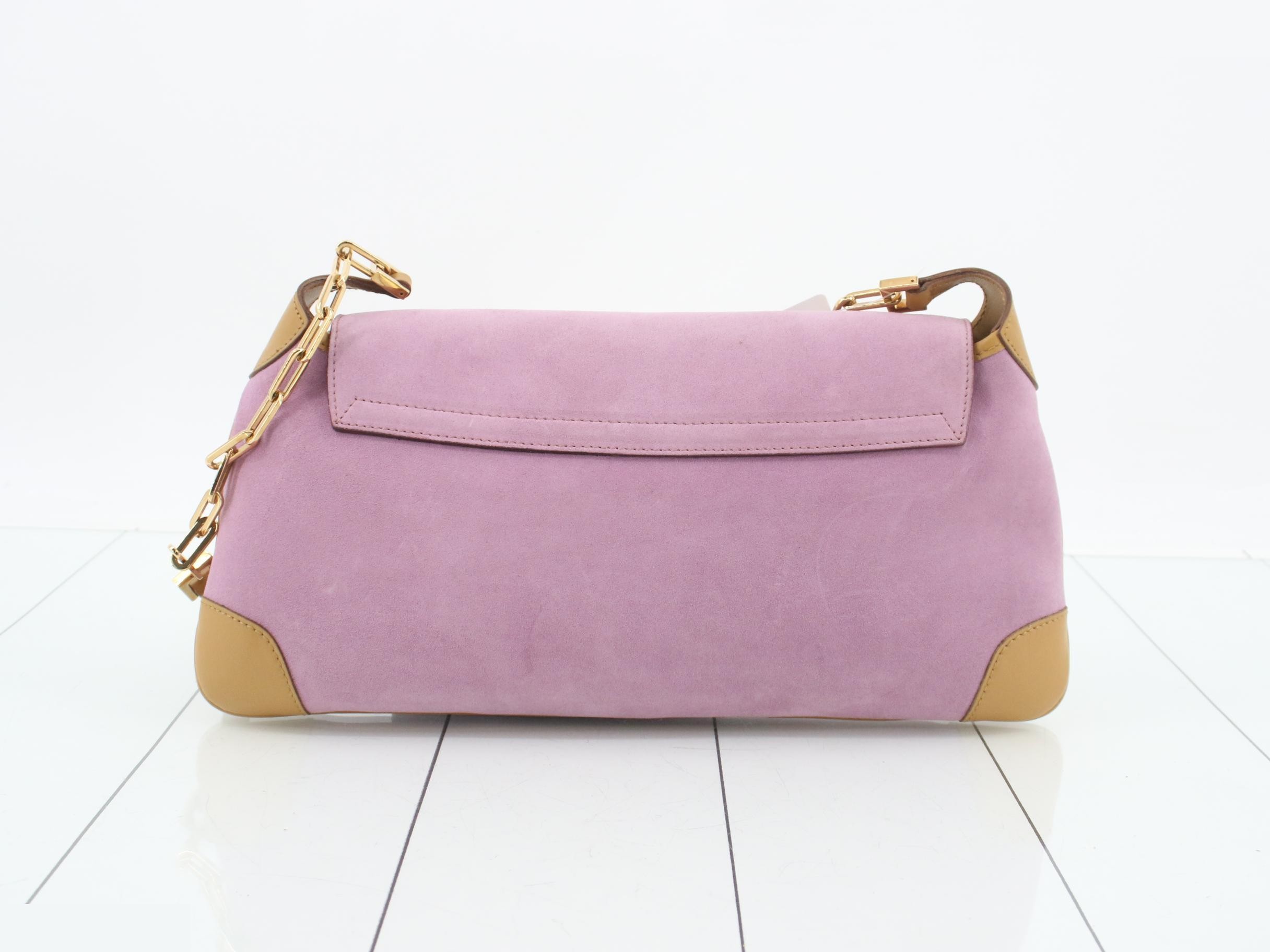 Tiger Head Suede Chain Shoulder Bag — view 2