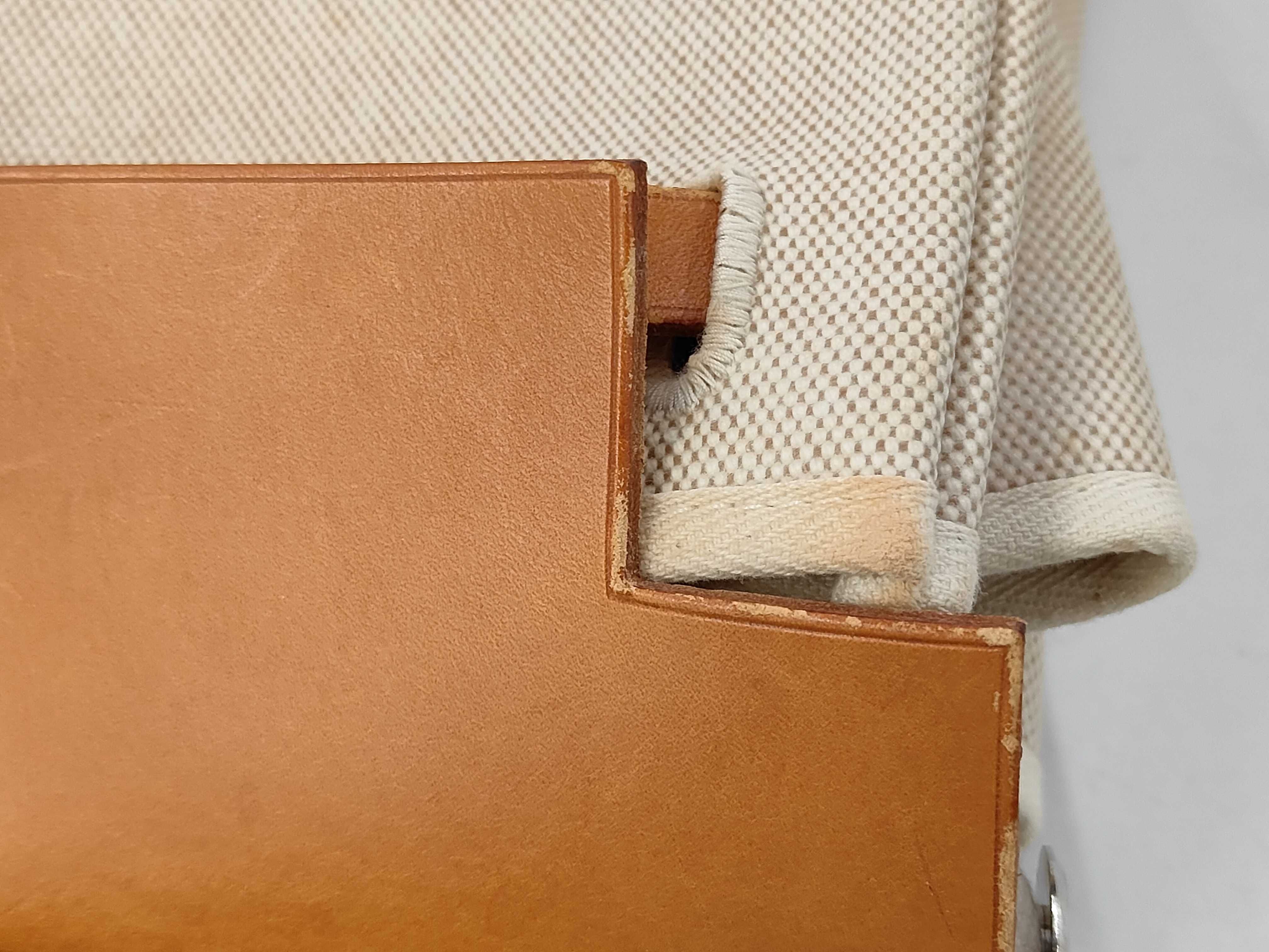 Herbag Ad MM Toile H x Vache Hunter Beige Silver Hardware B: 1998 Shoulder Bag — view 14