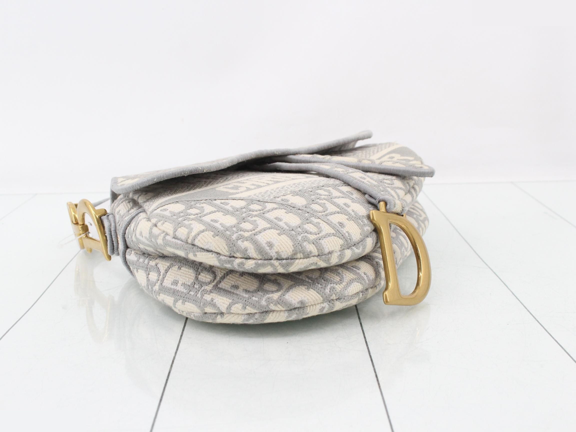 Saddle Oblique Embroidery 2-Way One-Shoulder Bag — view 5