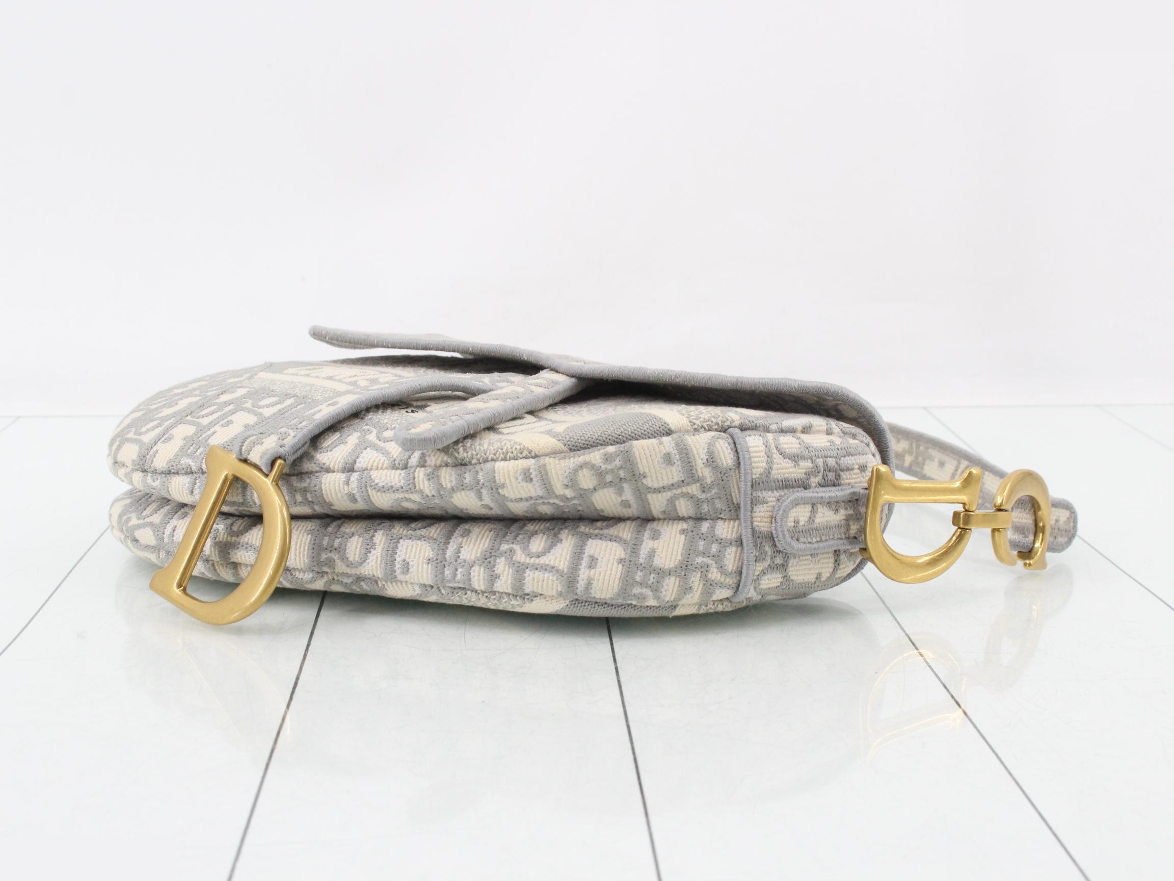 Saddle Oblique Embroidery 2-Way One-Shoulder Bag — view 6