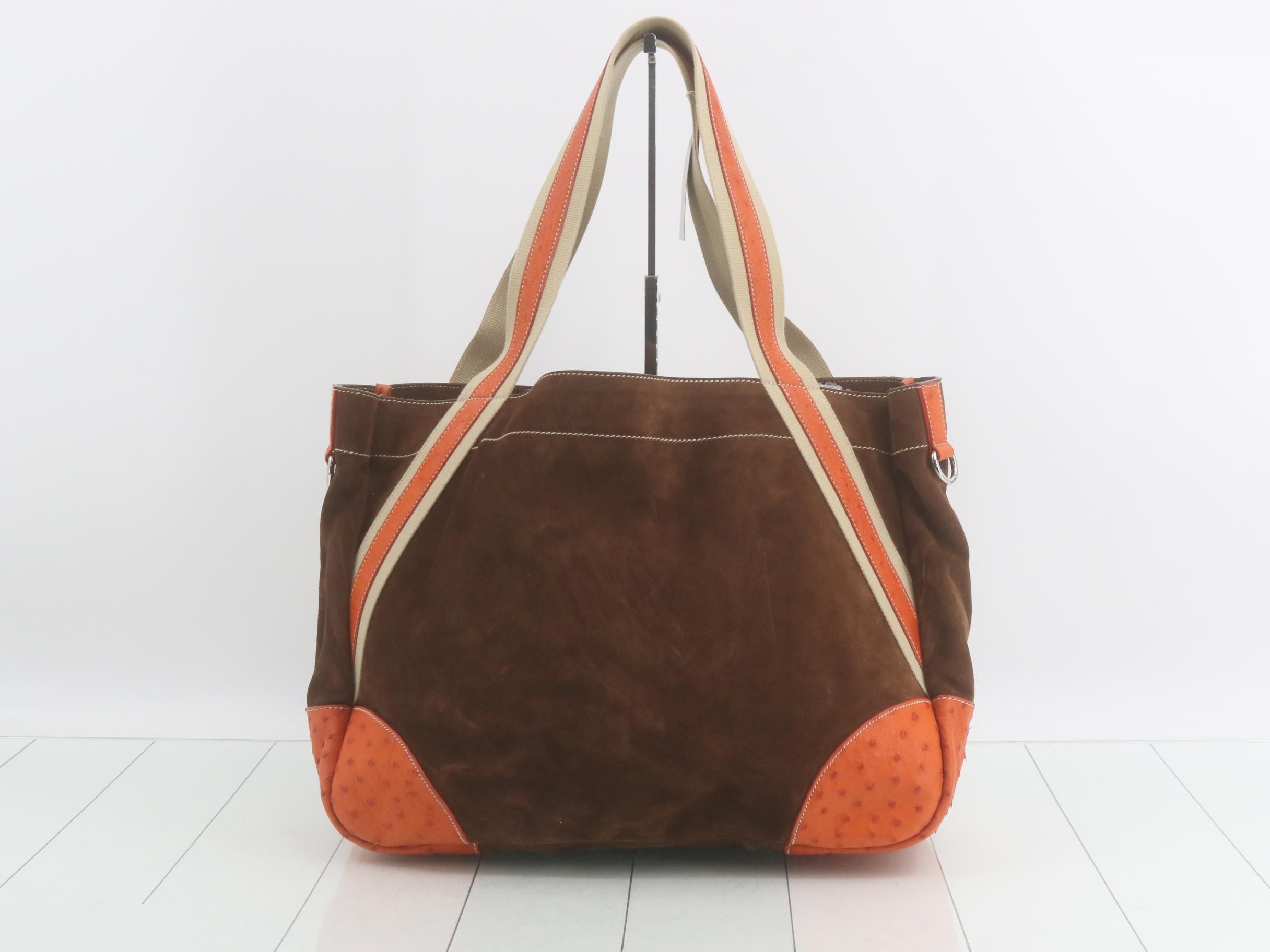 Suede tote bag with marine life motif — view 2
