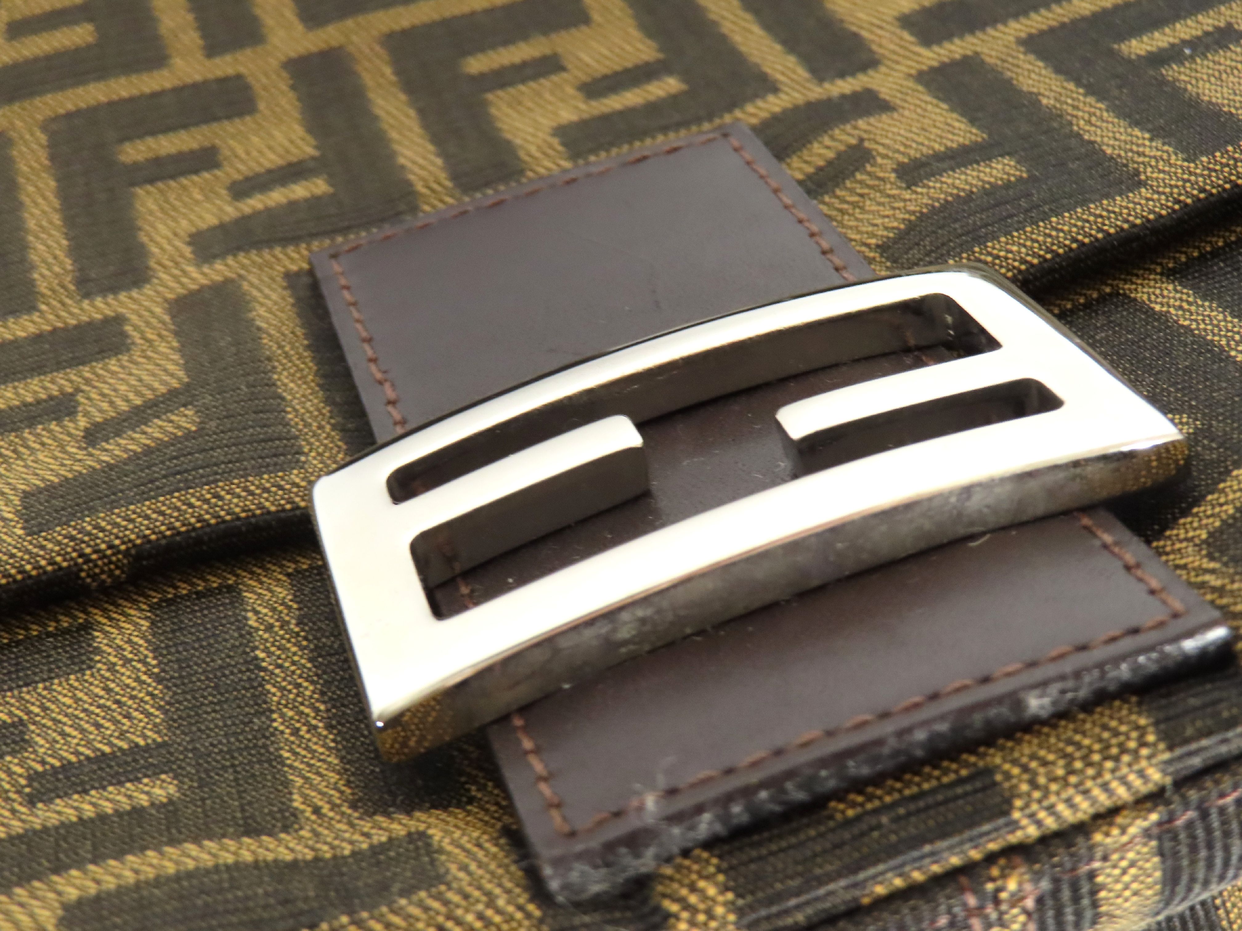 Zucca pattern Fendi shoulder bag — view 8