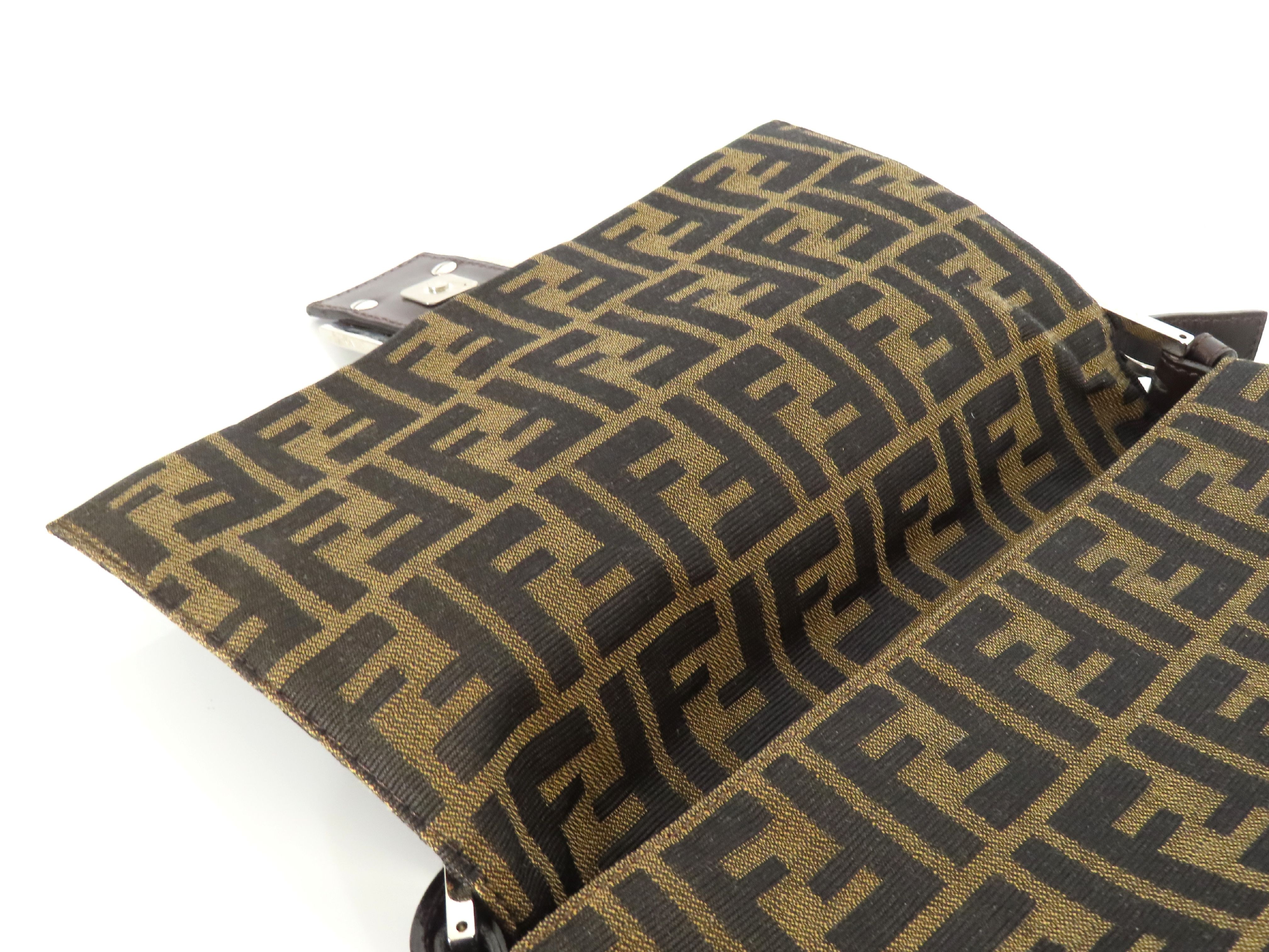 Zucca pattern Fendi shoulder bag — view 9