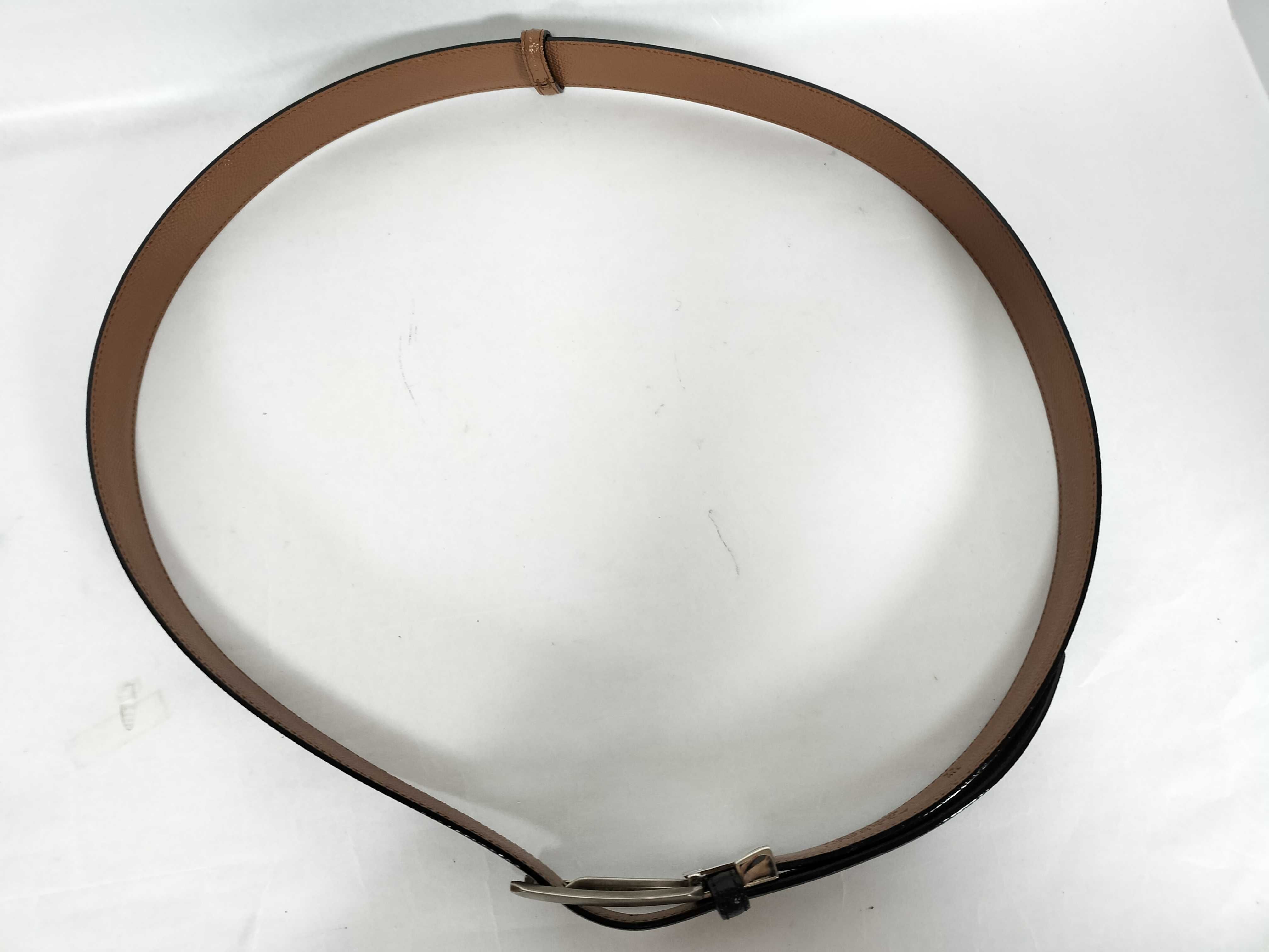 Bulgari Leather Belt with Silver Hardware, Size 110 — view 3
