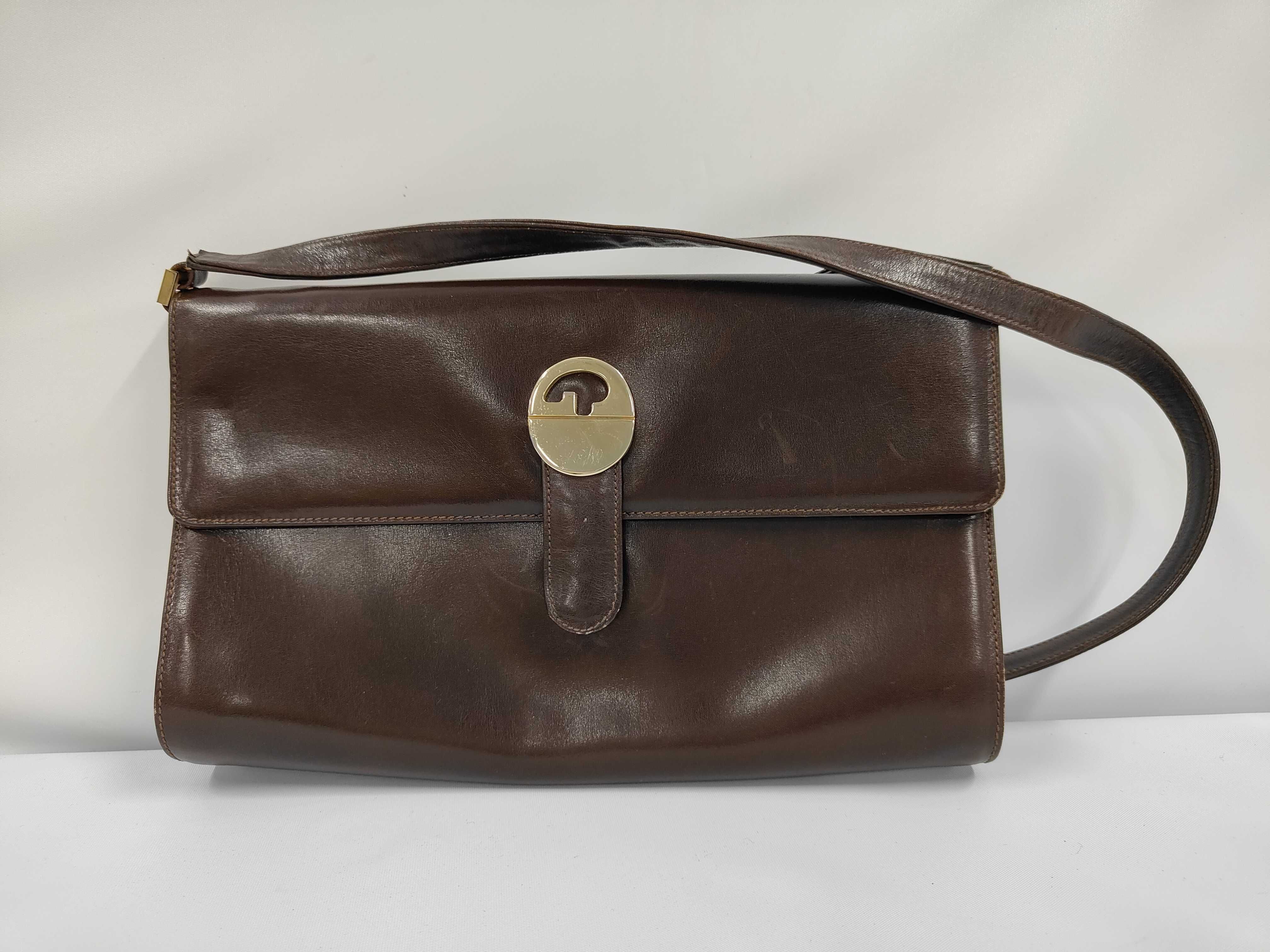 Old Gucci Interlocking Brown Vintage Shoulder Bag - Shoulder Bag