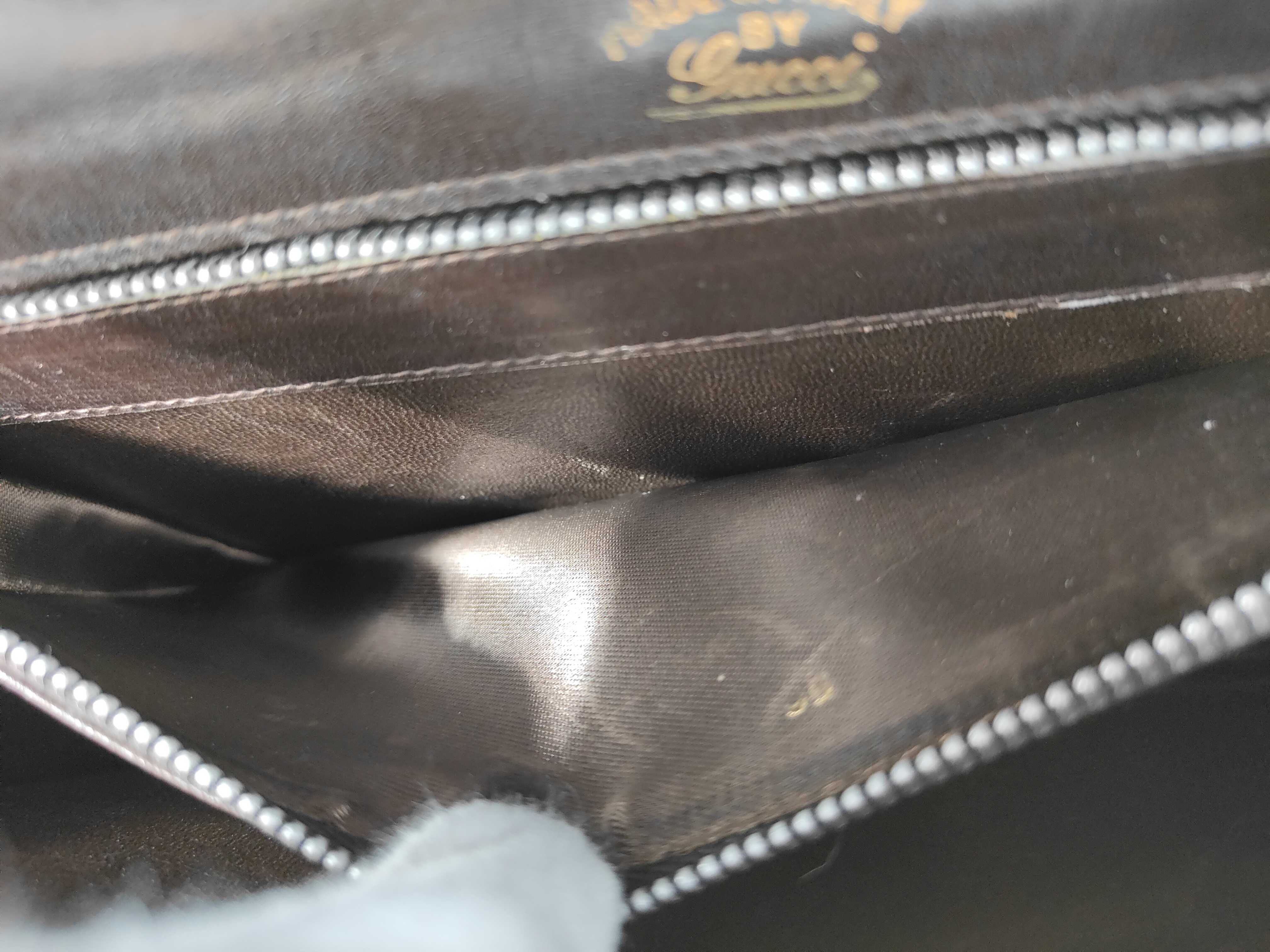 Old Gucci Interlocking Brown Vintage Shoulder Bag - Shoulder Bag — view 12