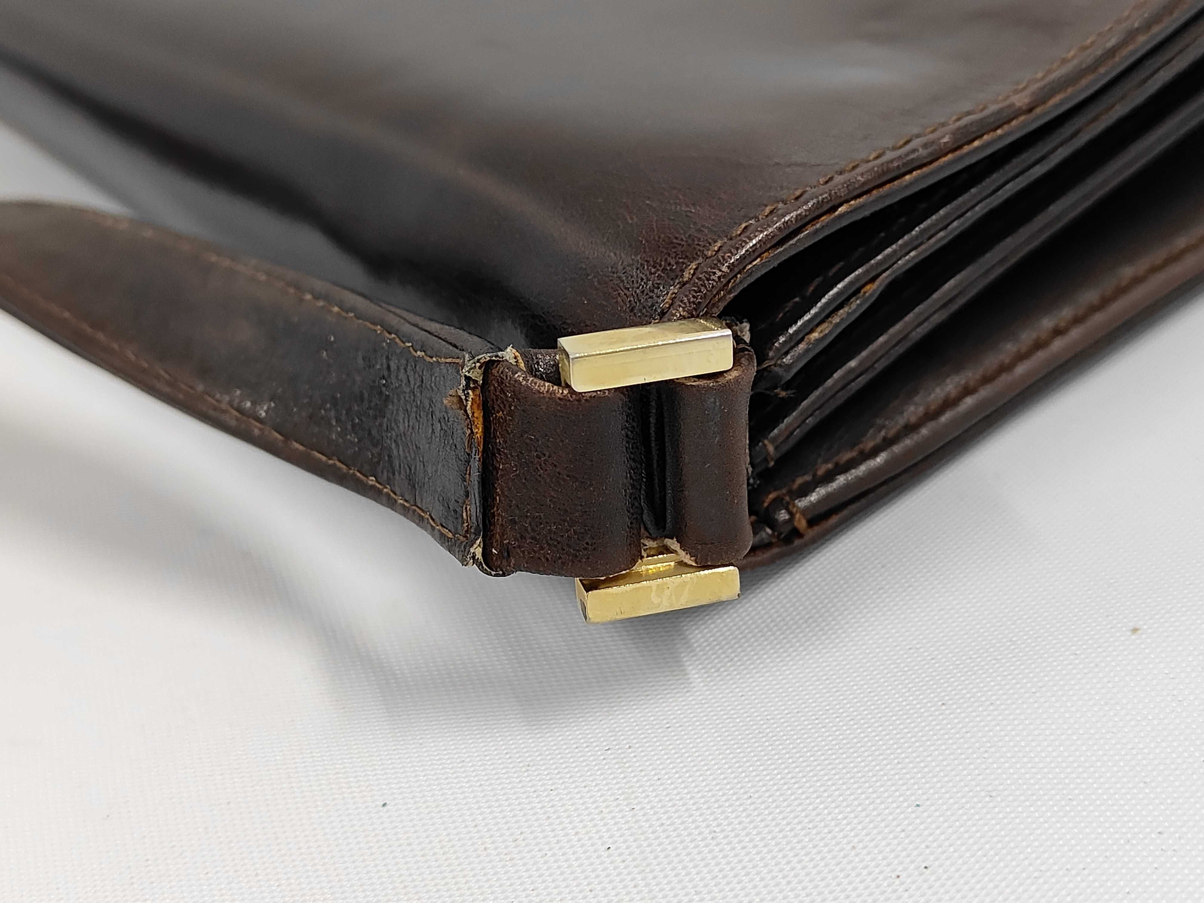 Old Gucci Interlocking Brown Vintage Shoulder Bag - Shoulder Bag — view 6