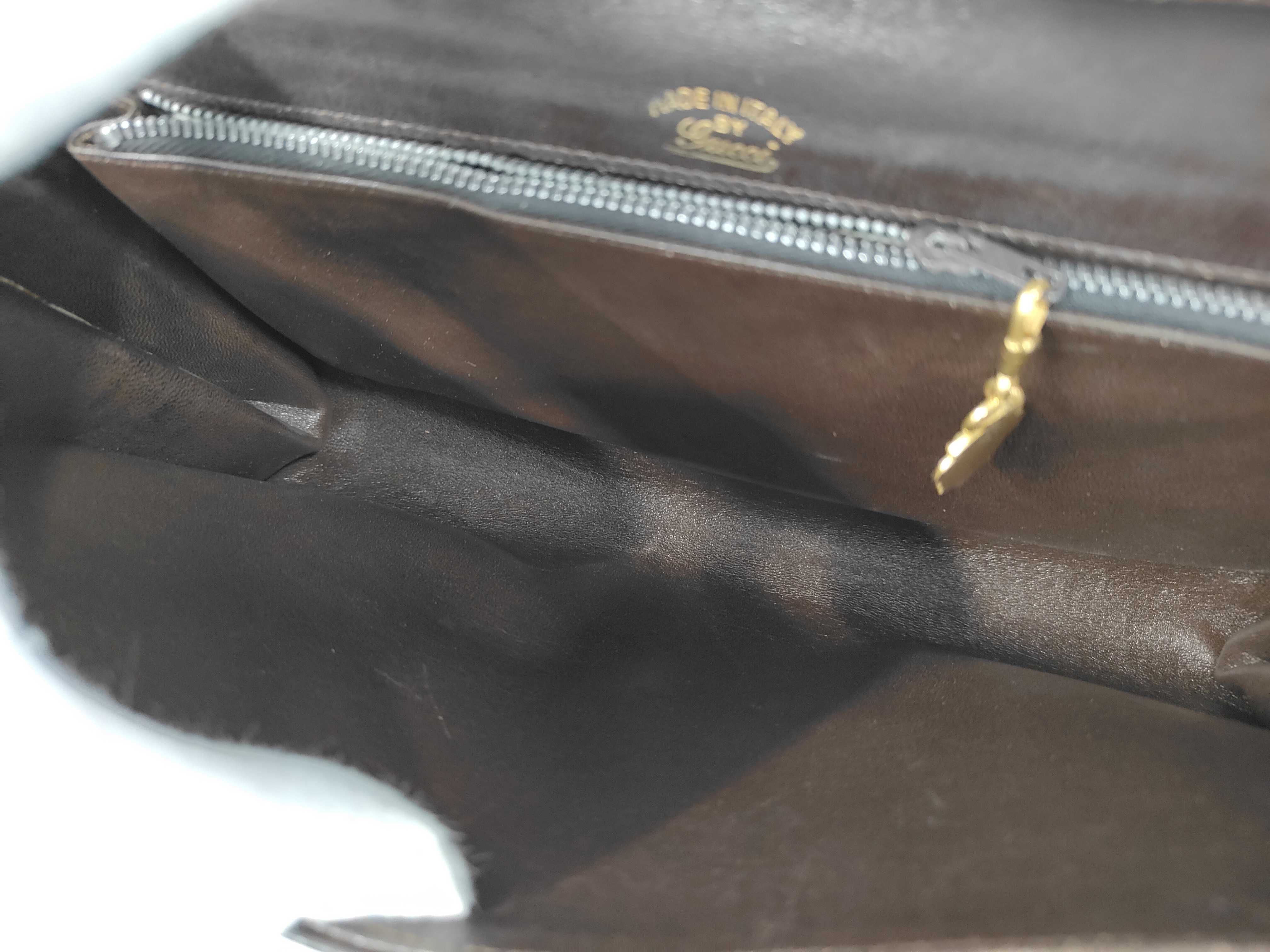 Old Gucci Interlocking Brown Vintage Shoulder Bag - Shoulder Bag — view 10
