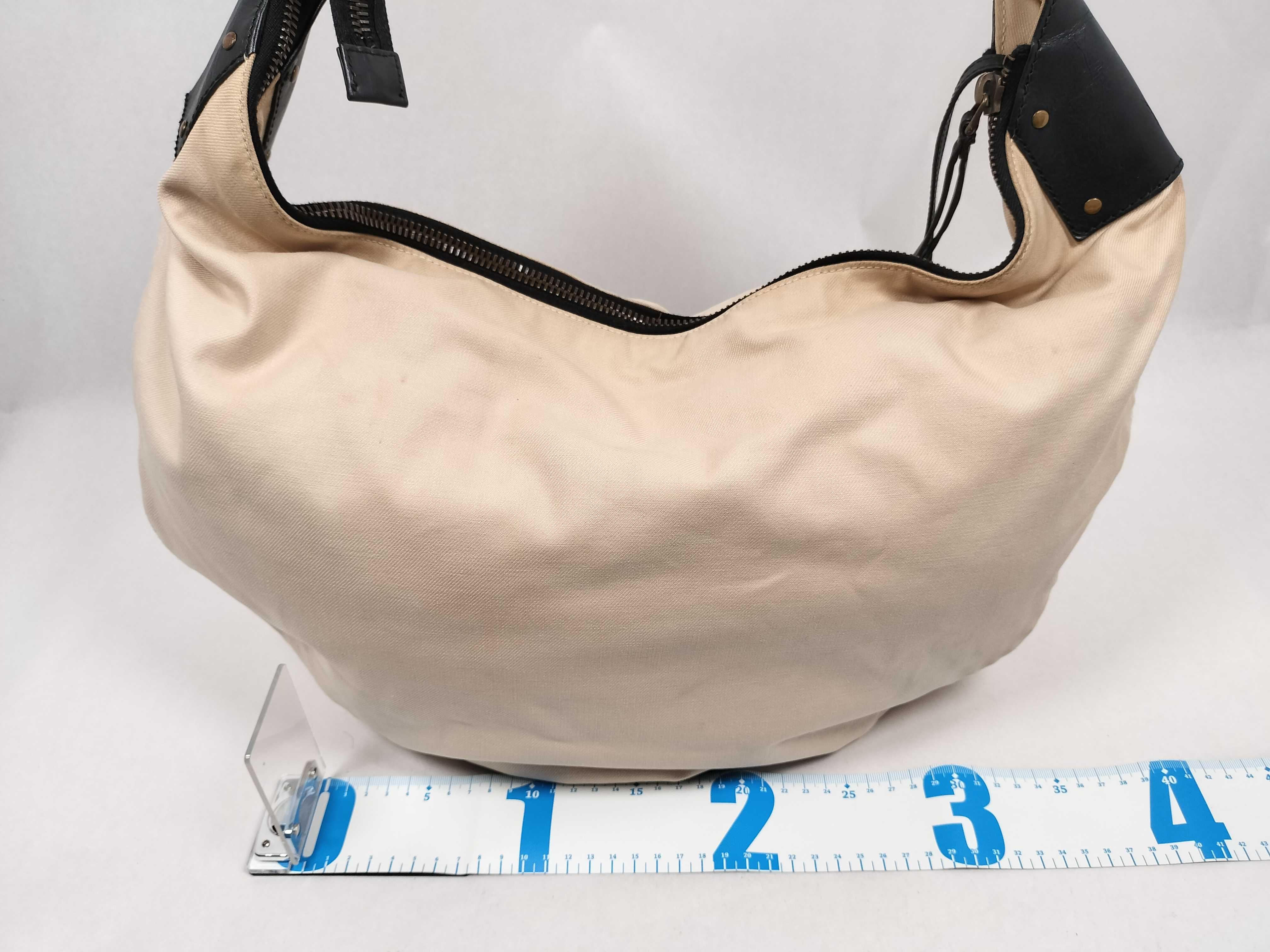 95332 Shoulder Bag, Beige Canvas — view 2