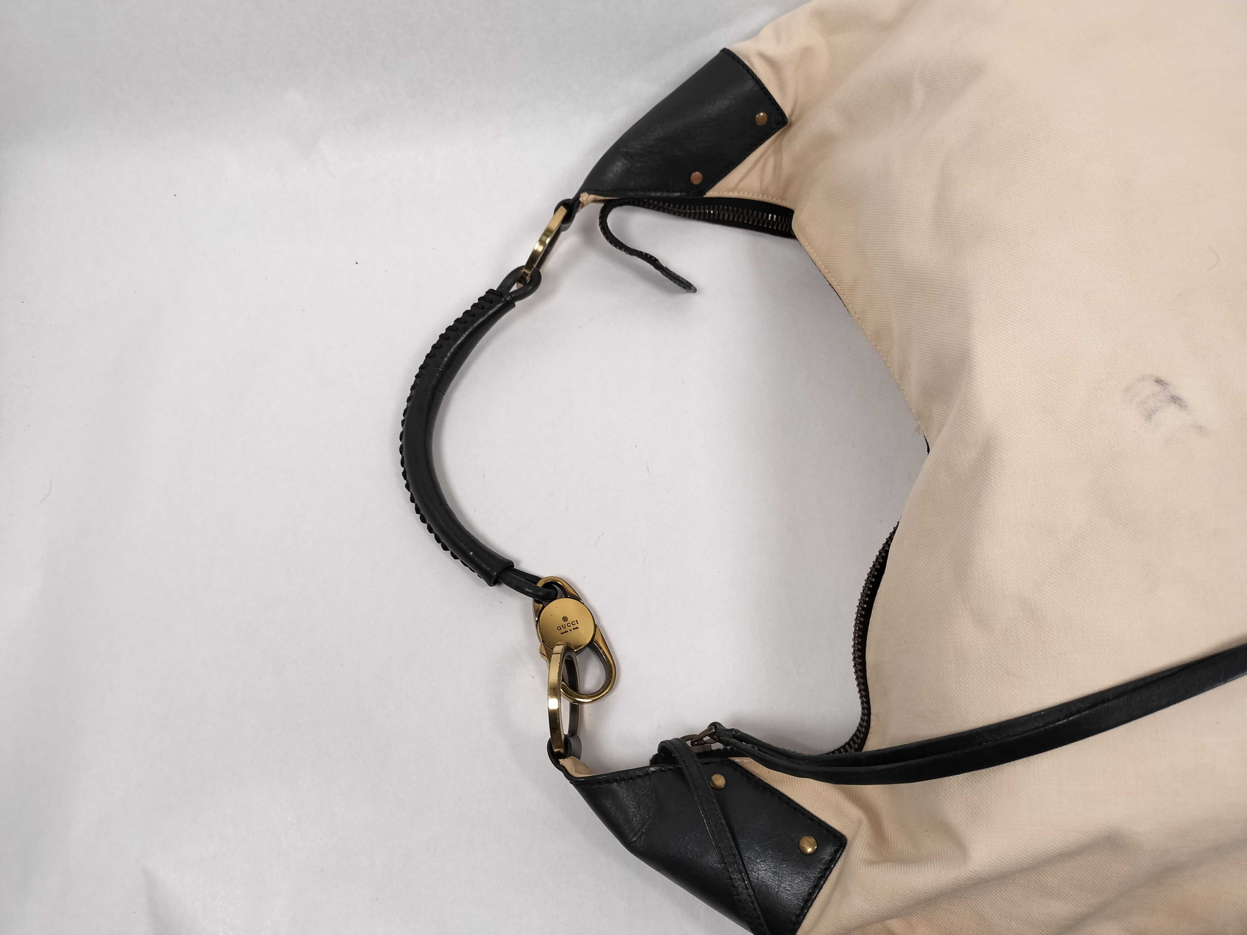95332 Shoulder Bag, Beige Canvas — view 3