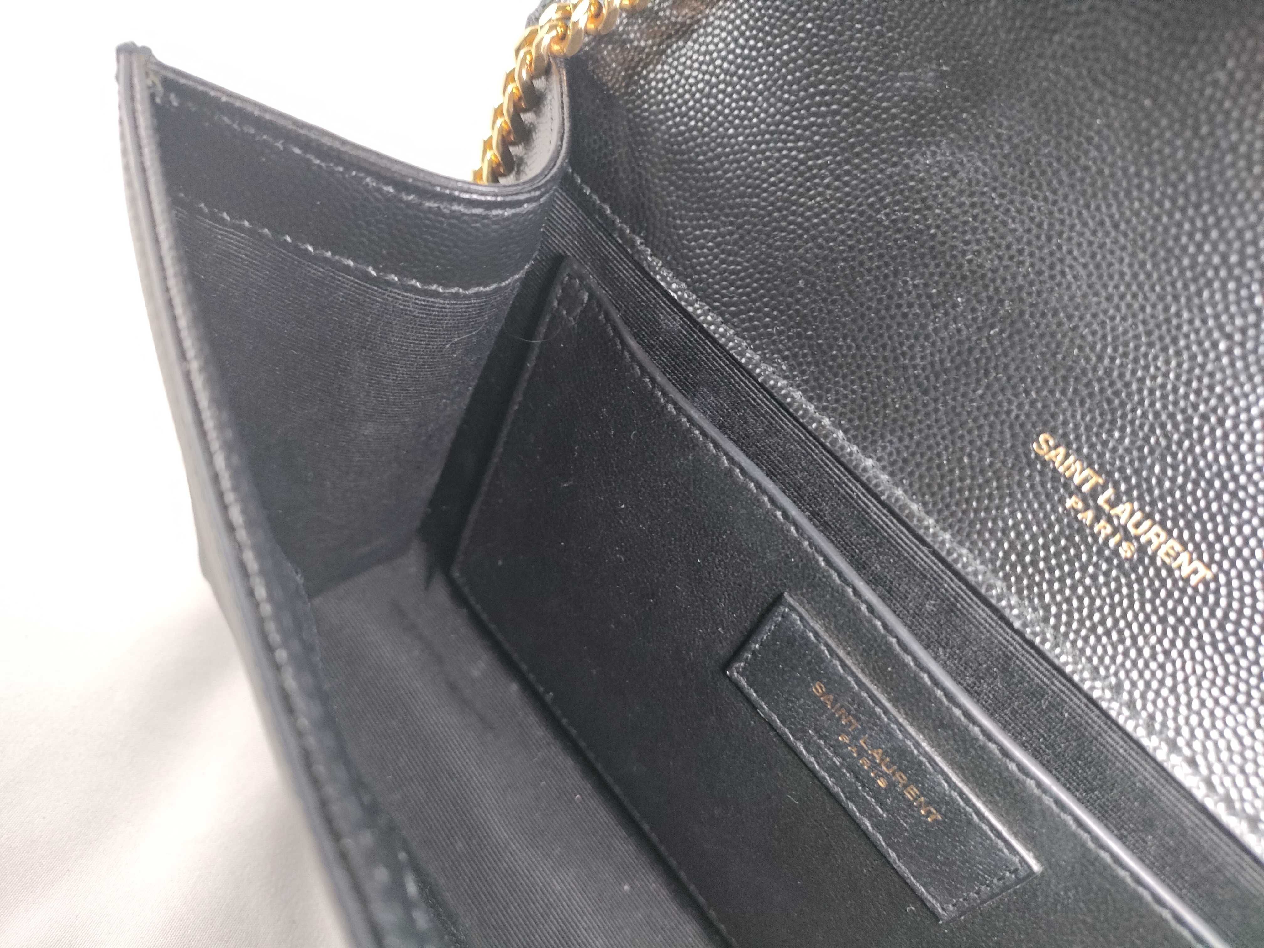 PH-YSL Black Leather GHW Kate Tassel Shoulder Bag — view 11