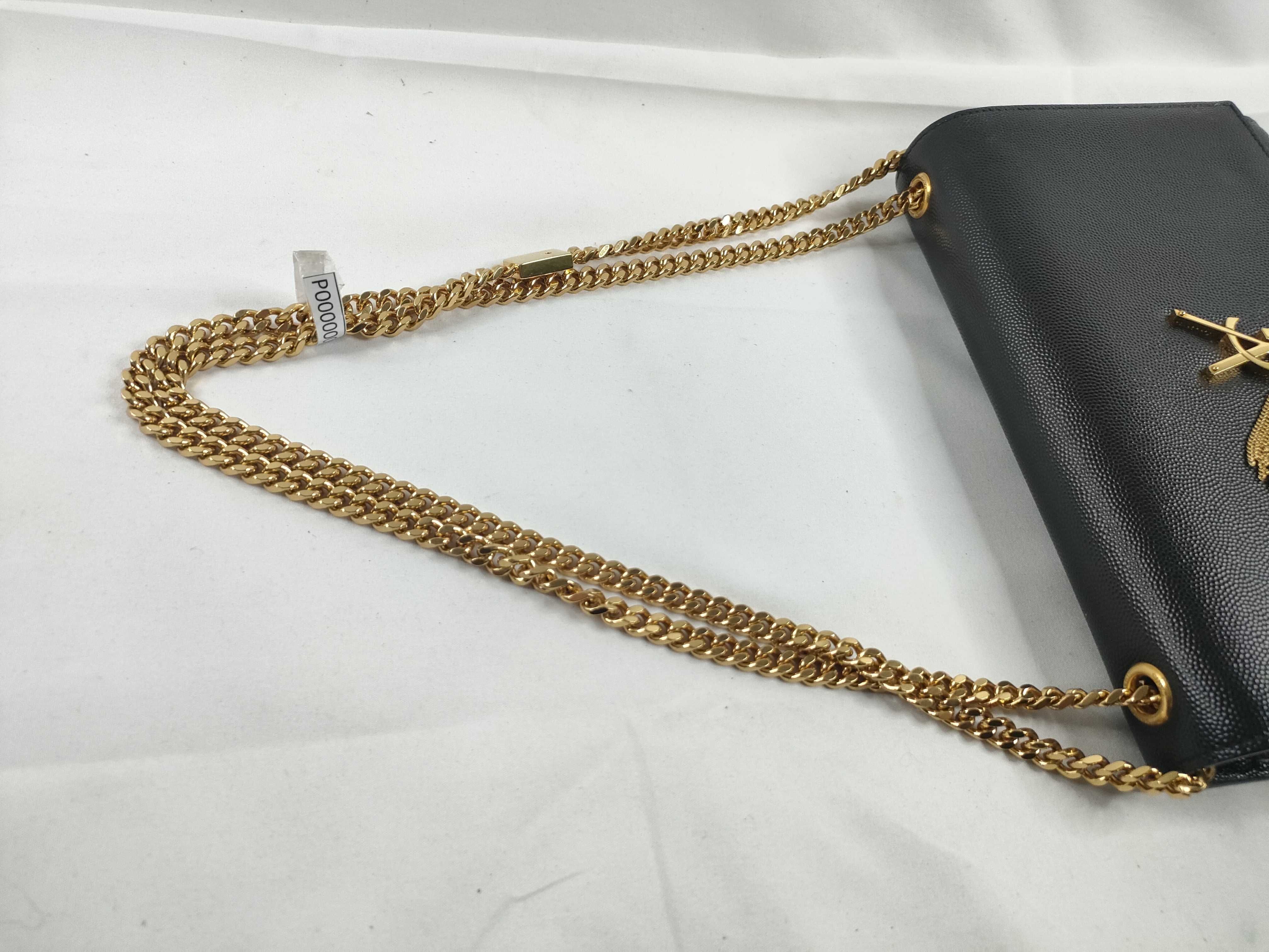 PH-YSL Black Leather GHW Kate Tassel Shoulder Bag — view 6