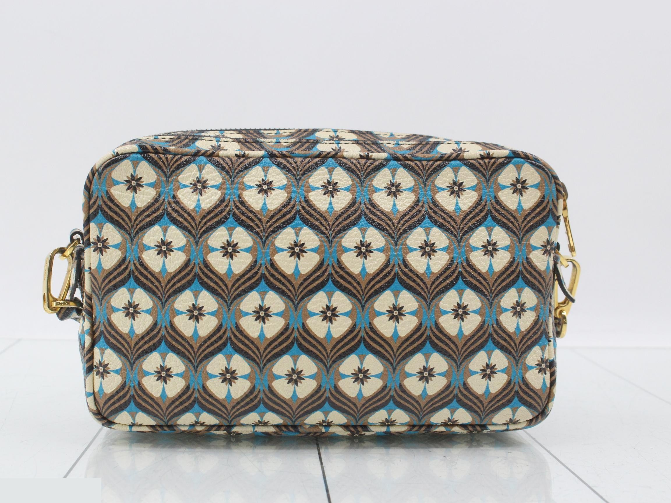 Camera bag, leather, JOWHITE x Multi, Flower — view 2