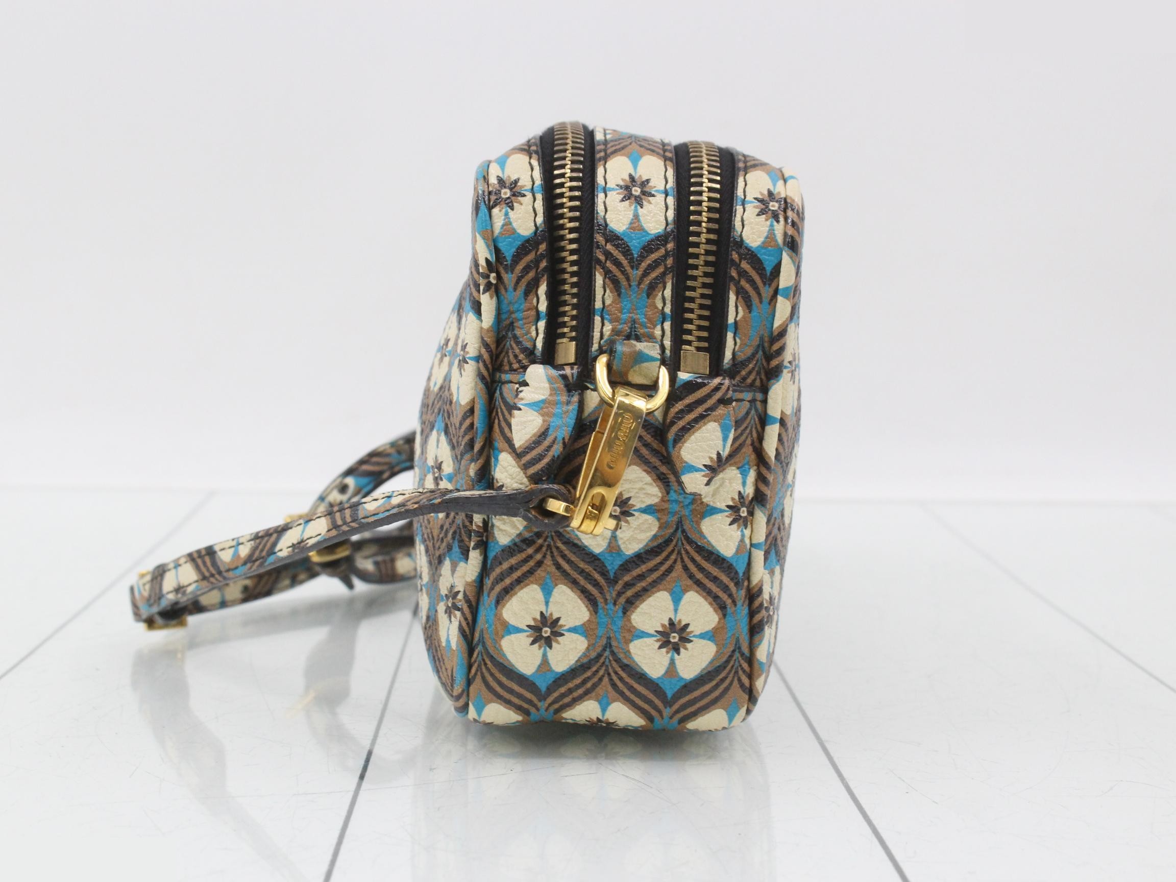Camera bag, leather, JOWHITE x Multi, Flower — view 3