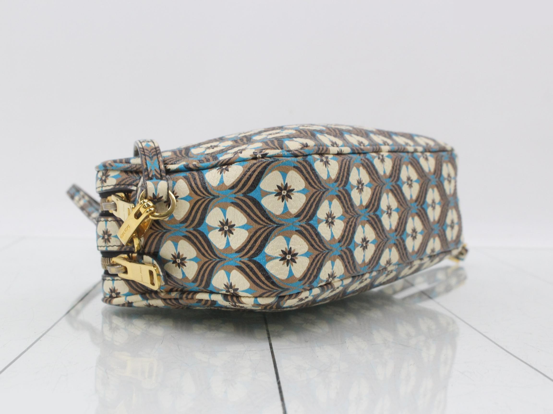 Camera bag, leather, JOWHITE x Multi, Flower — view 5