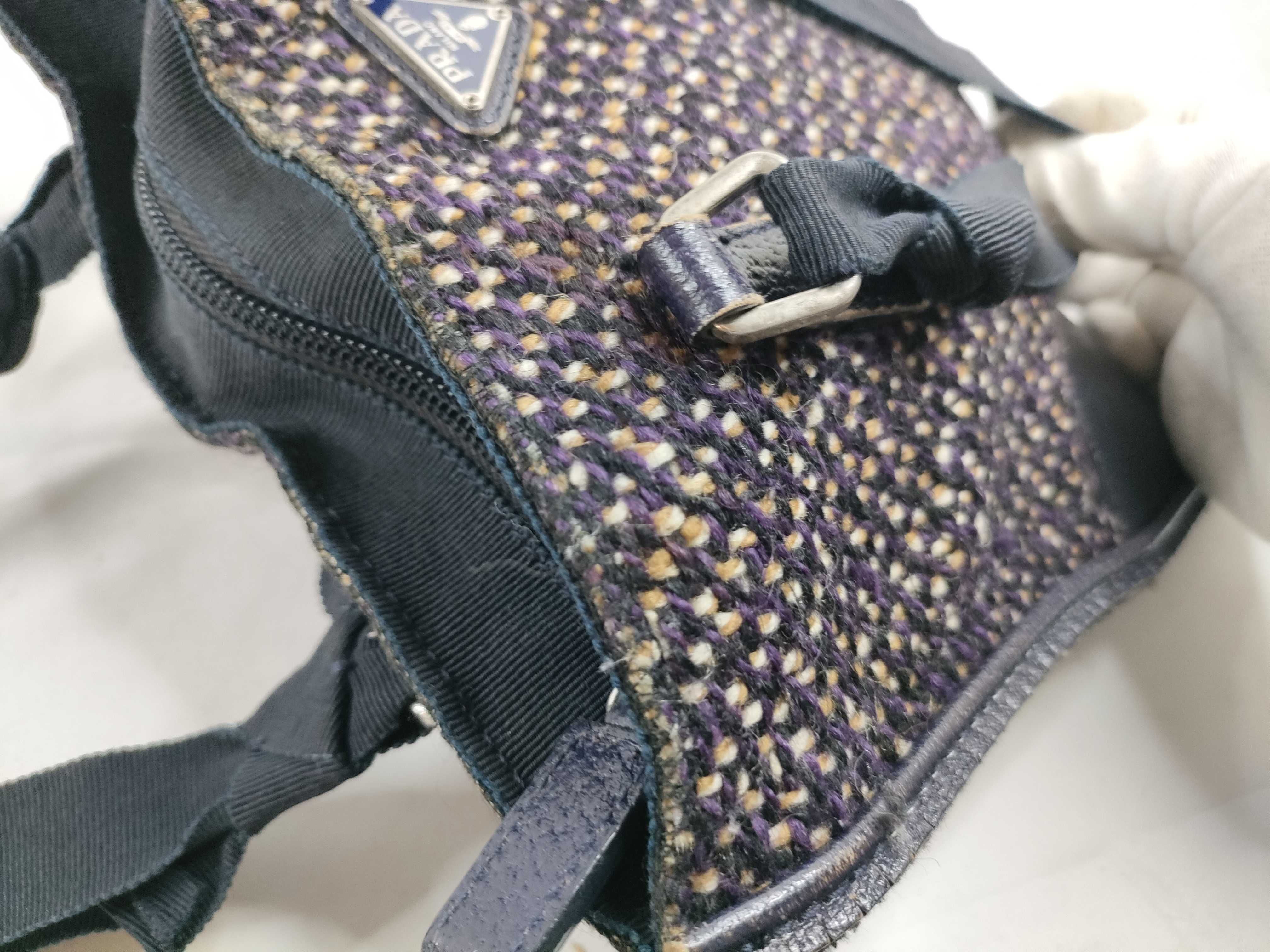 handbag, tweed, purple. — view 8