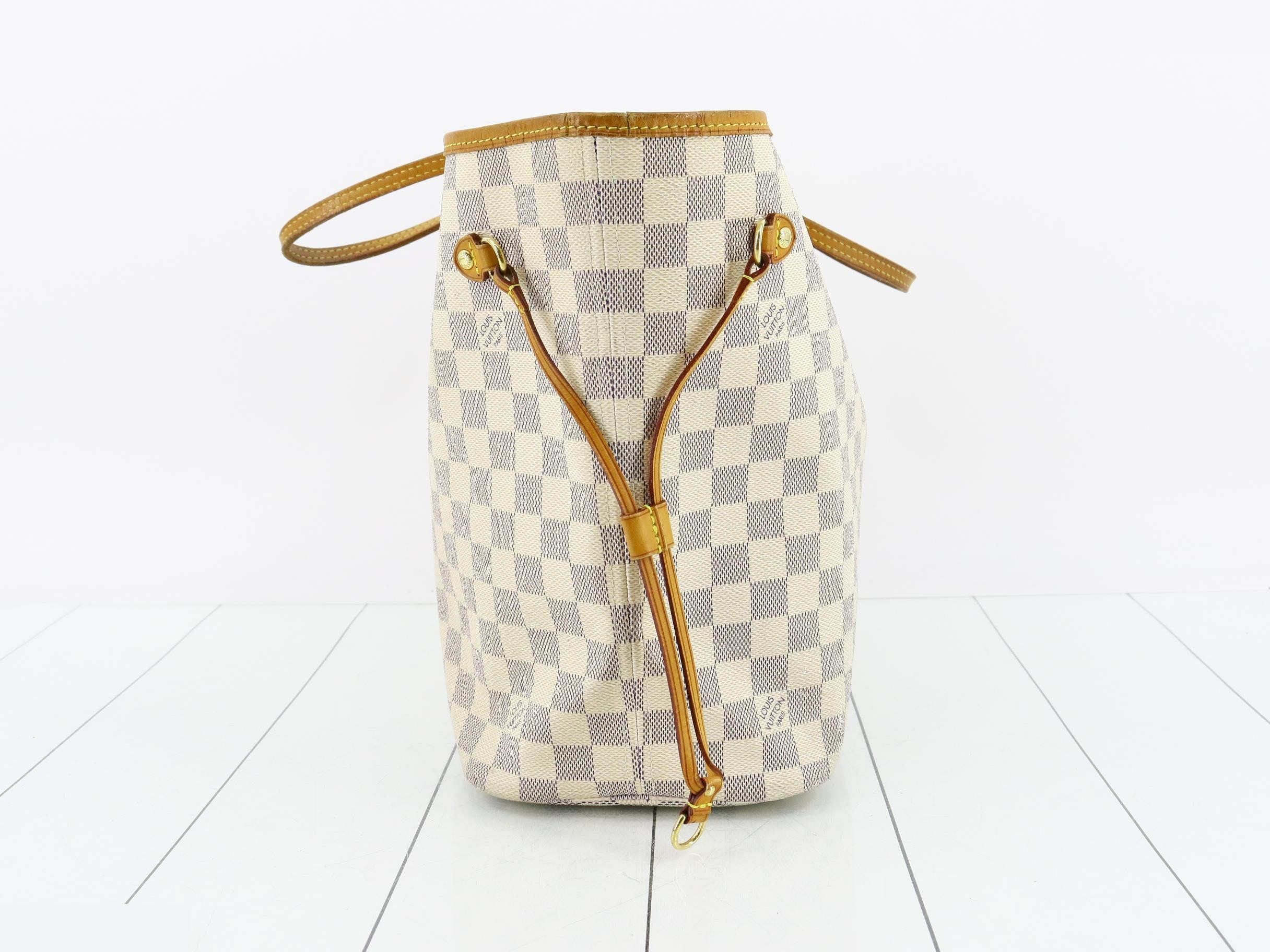 Neverfull MM Beige Damier Azur Tote Bag — view 4