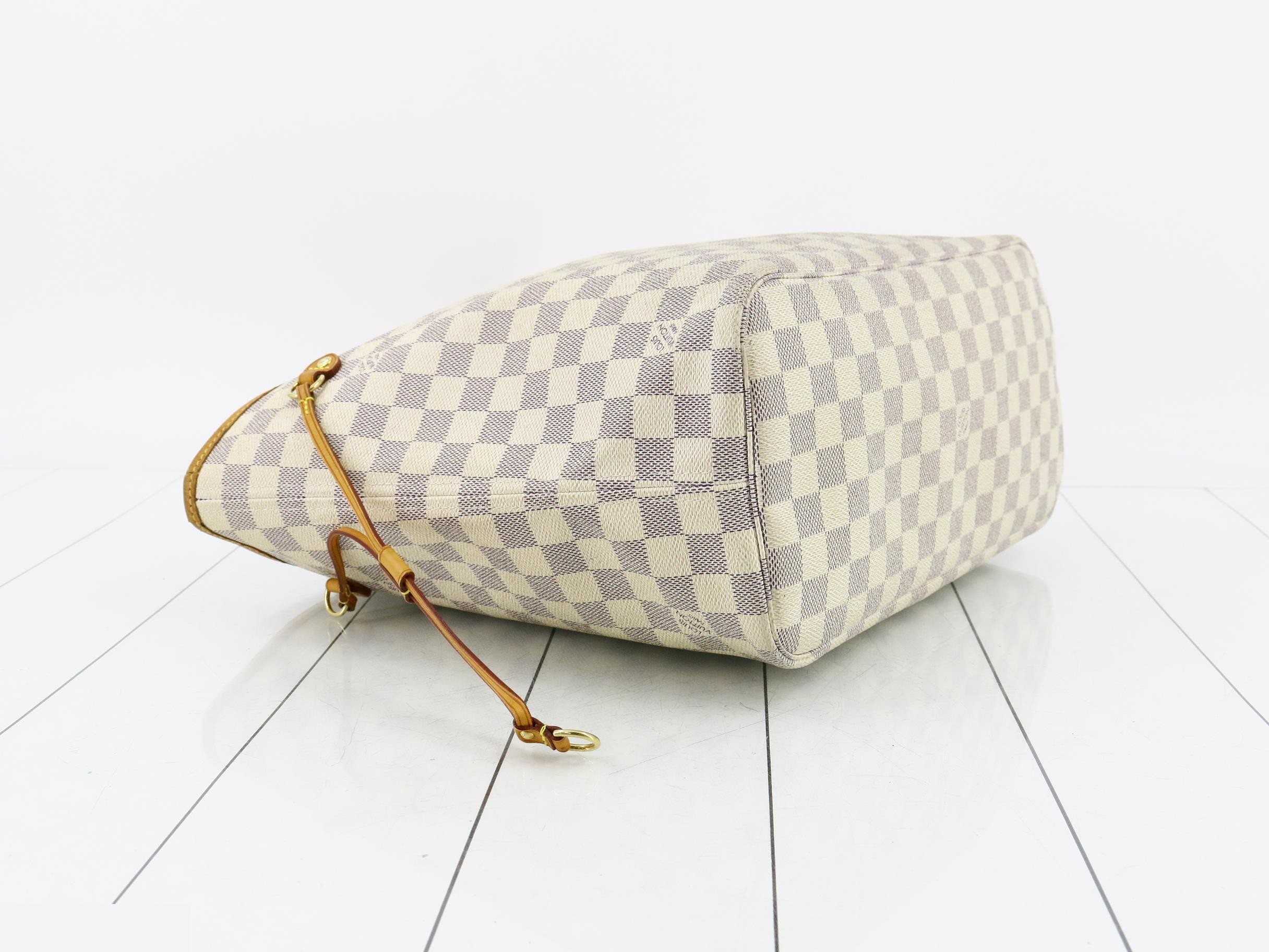 Neverfull MM Beige Damier Azur Tote Bag — view 5